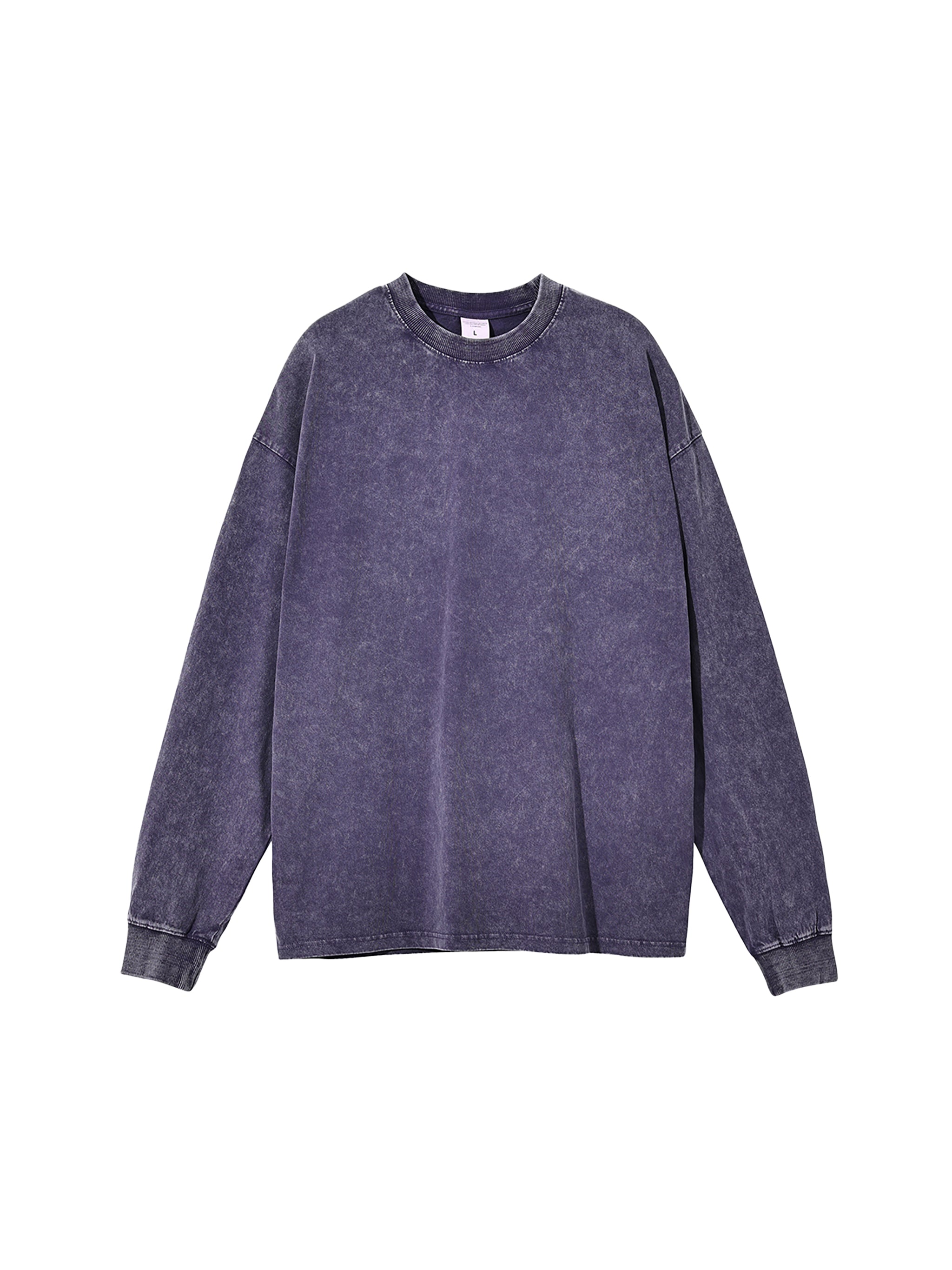 Acid Wash Oversize Long Sleeve T-Shirt (R00099-C001-V3)