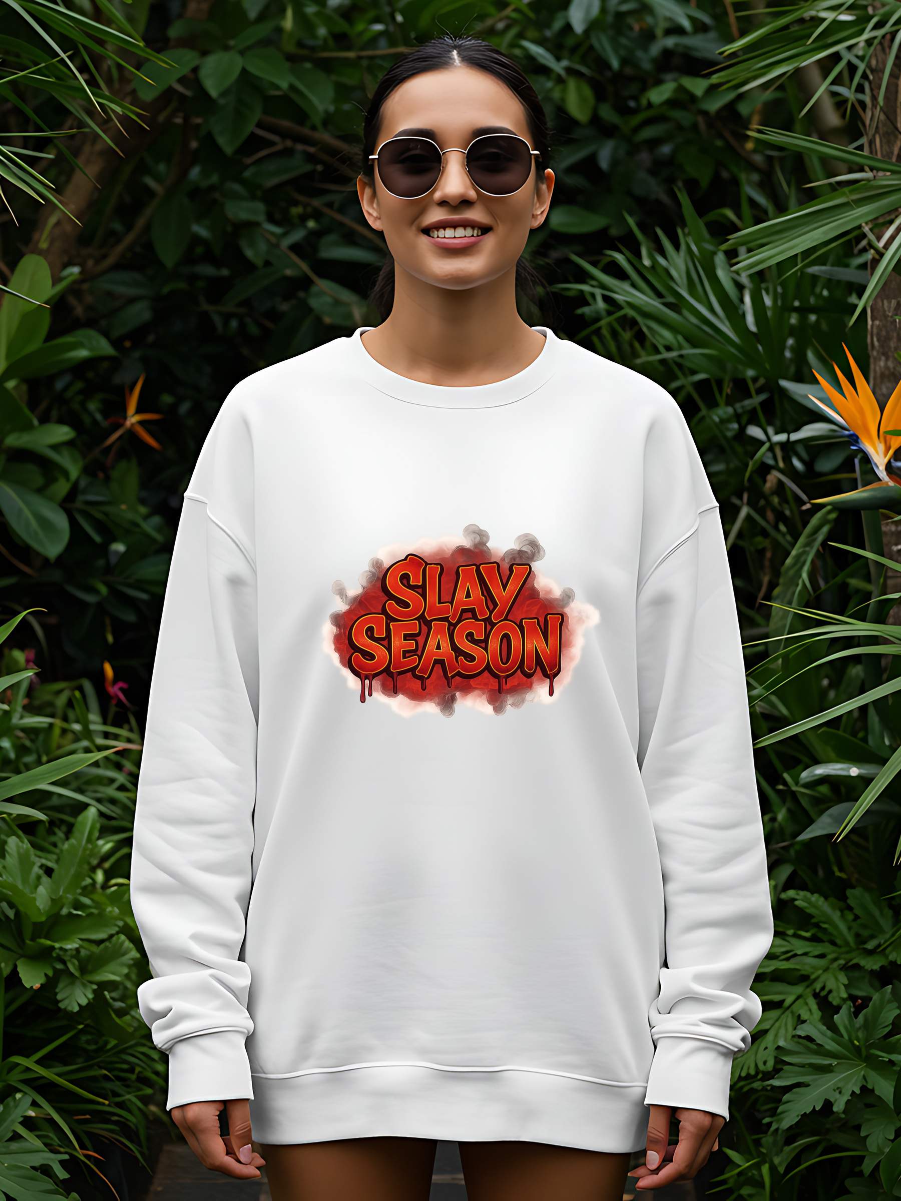 DG501 / CREW NECK SWEATSHIRT 240G 7.1 OZ DTF PRINT RUSH SERVICE LA