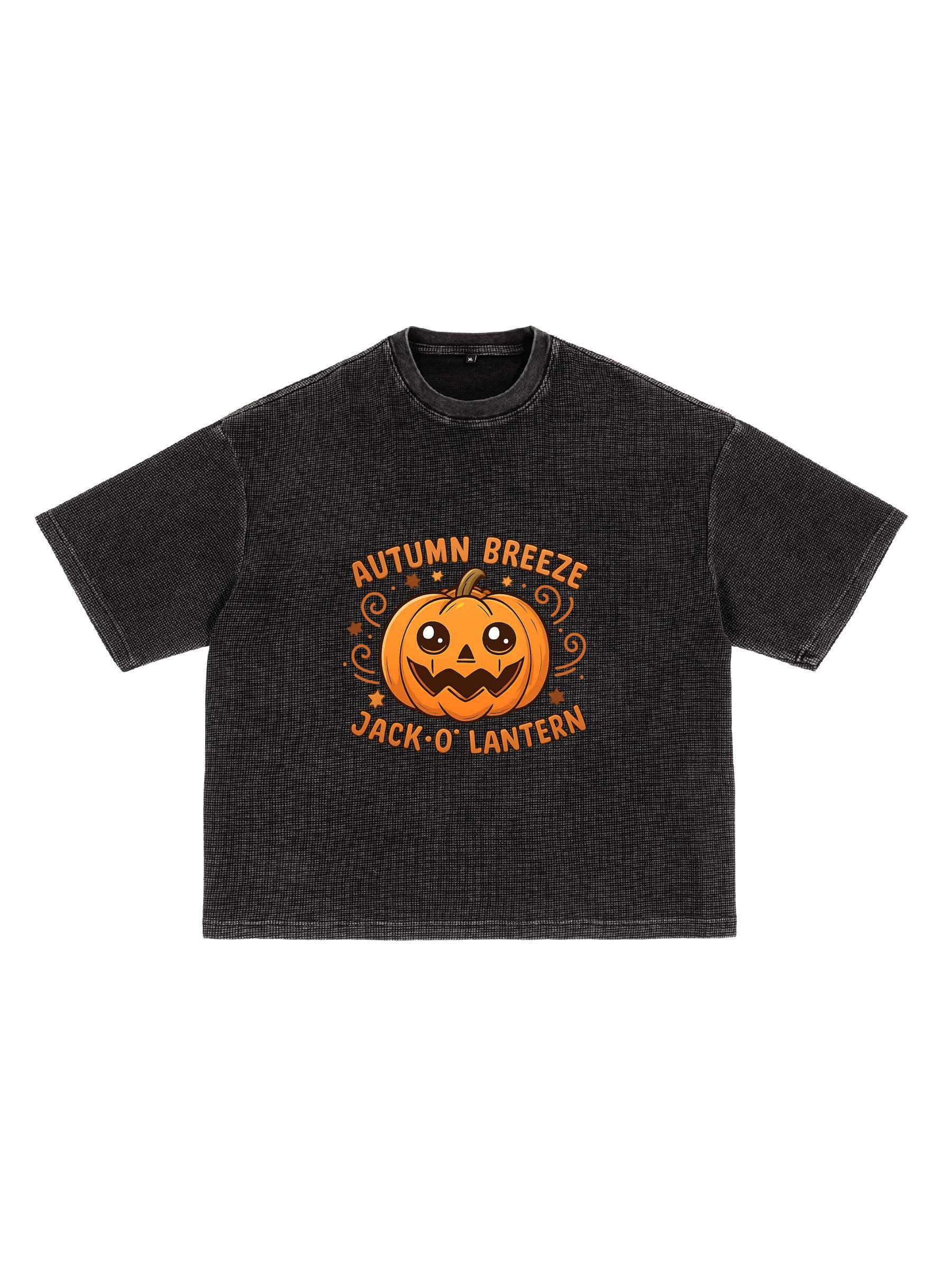 RT0015-C001-V2 / TEXTURED WAFFLE WASHED BOXY T-SHIRT 250G 7.4OZ DTG PRINT RUSH SERVICE LA