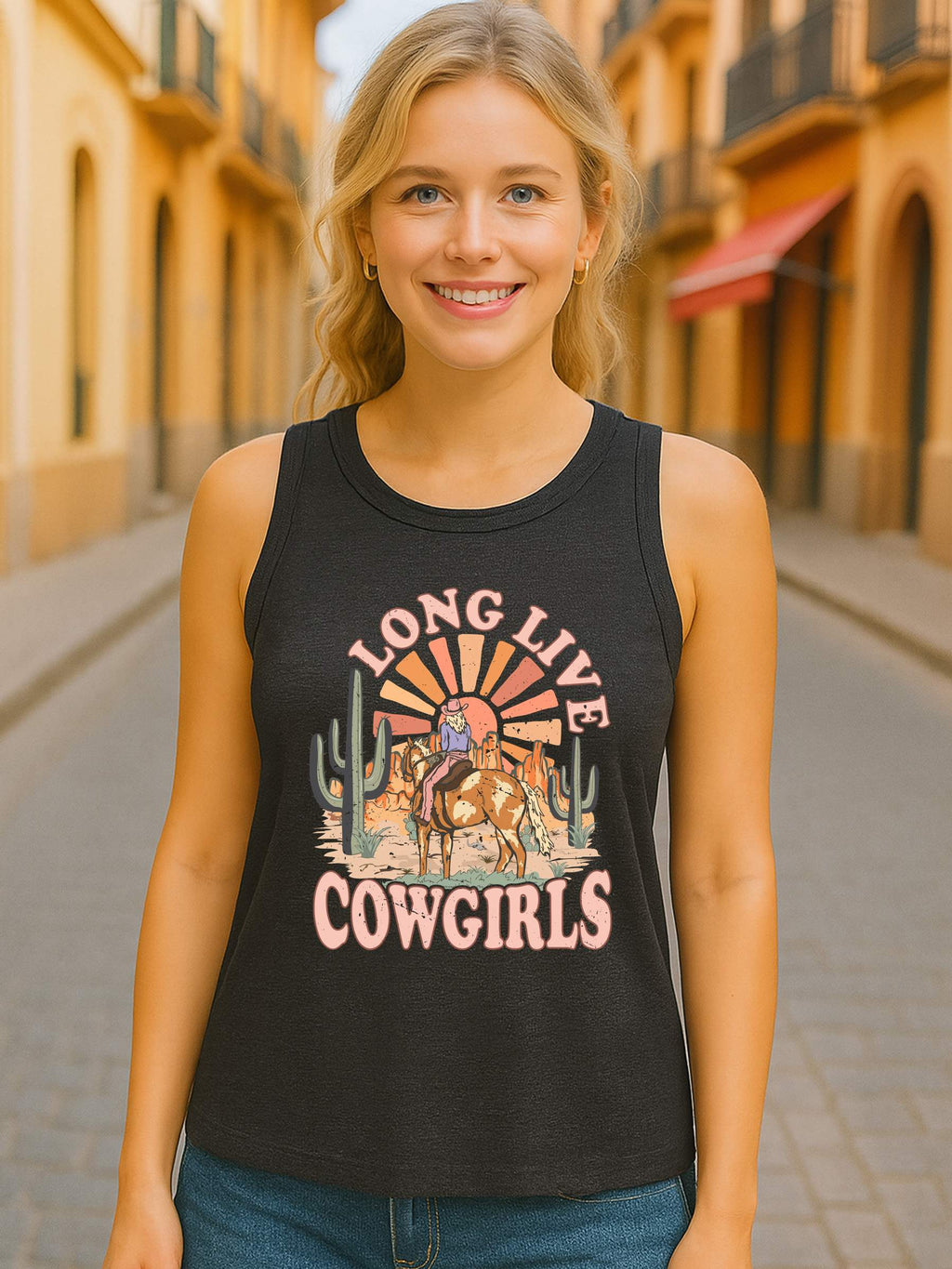 VS002 / WOMEN'S TANK TOP 180G COTTON POLYESTER DTF PRINT RUSH SERVICE LA