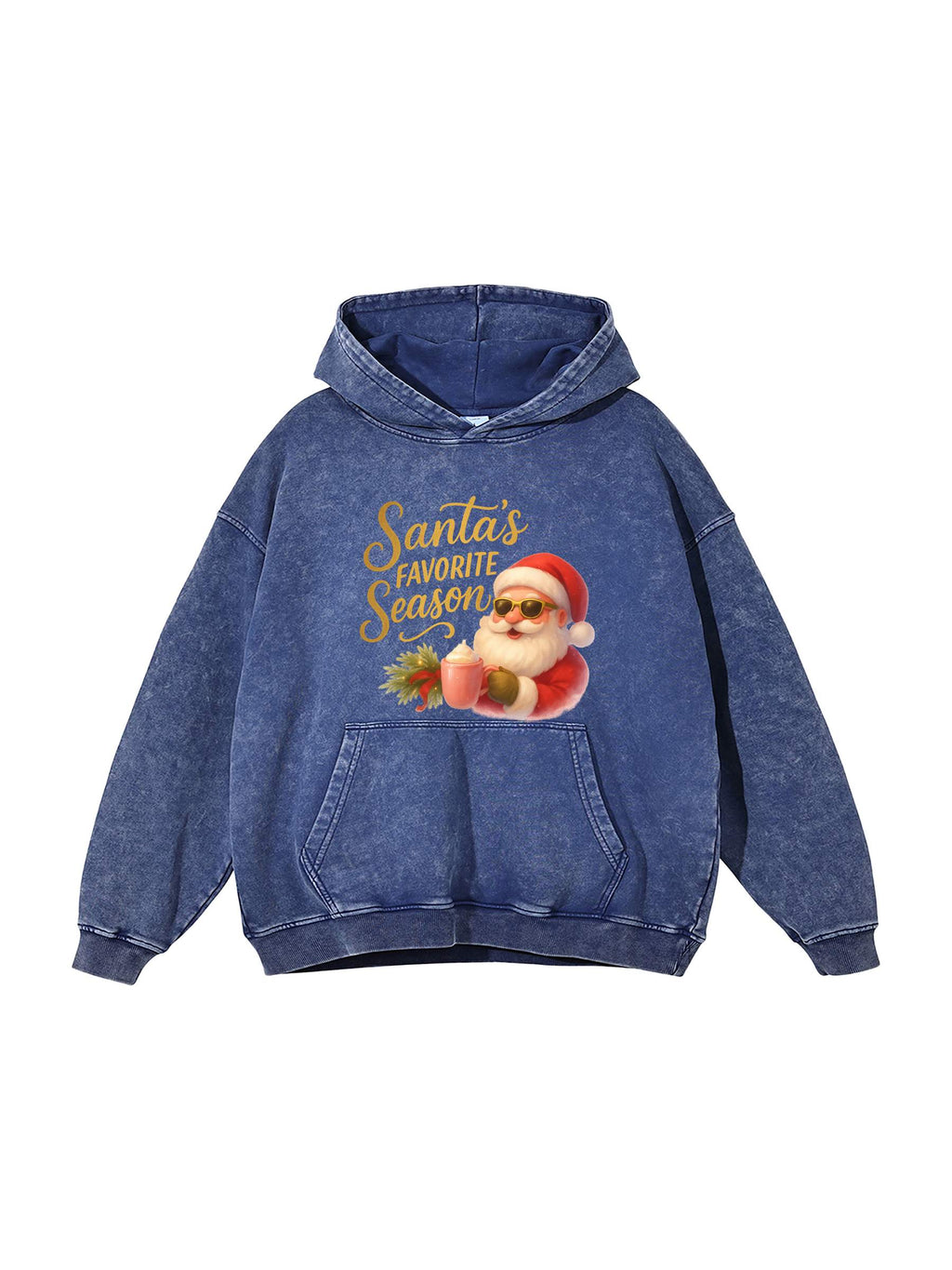 R00104-C001-V5 / SNOW WASHED LOOSE COTTON HOODIE 420G 12.4OZ DTG PRINT RUSH