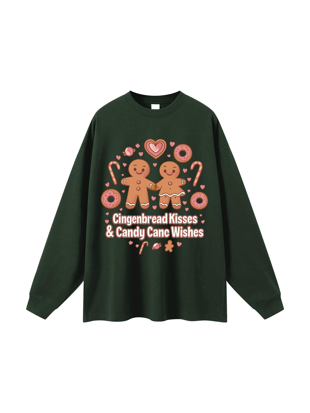 R00281-C001-V3 / OVERSIZED UNISEX LONG SLEEVE T-SHIRT 305G 9.0OZ DTG PRINT RUSH SERVICE LA