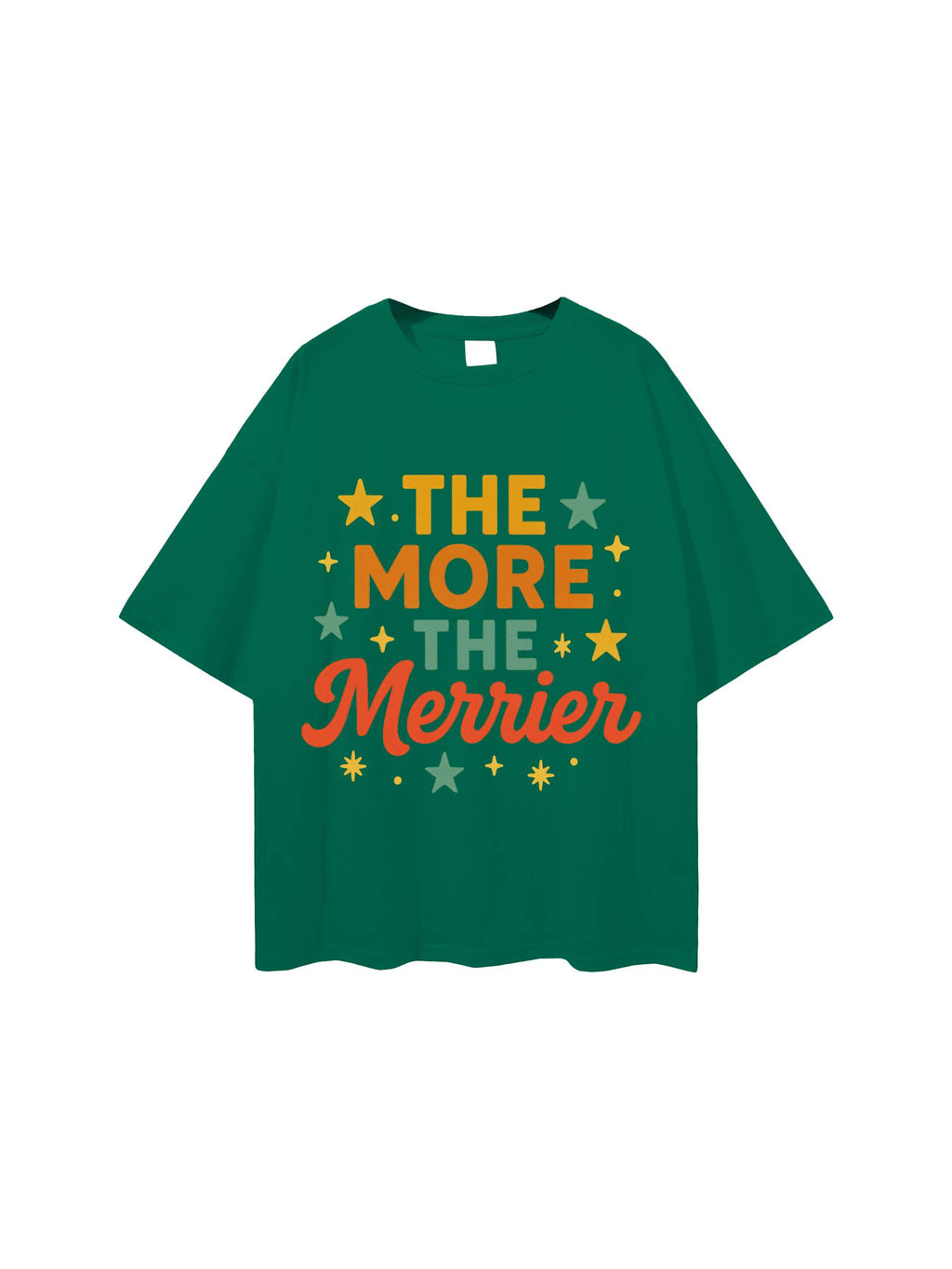 R00131-C001-V5 / STREETWEAR LOOSE DROP SHOULDER T-SHIRT 190G 5.6OZ DTG PRINT LA