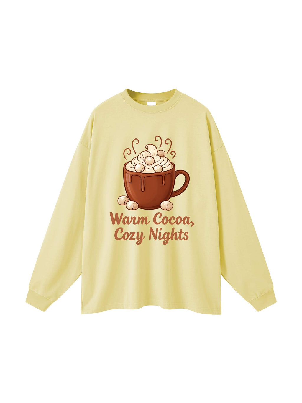 R00281-C001-V3 / OVERSIZED UNISEX LONG SLEEVE T-SHIRT 305G 9.0OZ DTG PRINT RUSH SERVICE LA