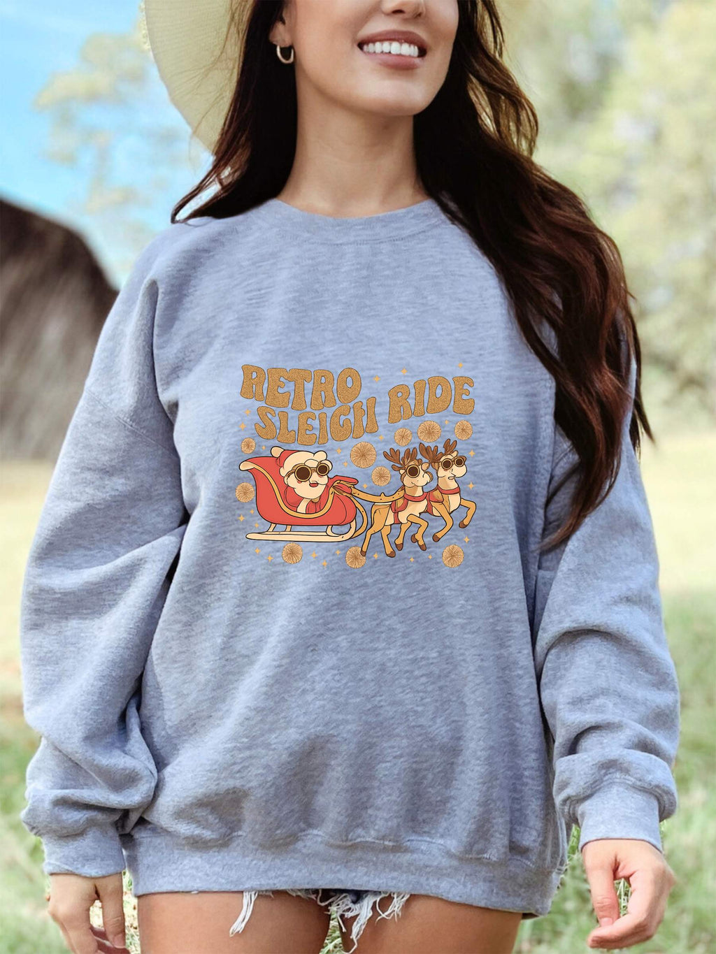 DG501 / CREW NECK SWEATSHIRT 240G 7.1 OZ DTF PRINT RUSH SERVICE LA