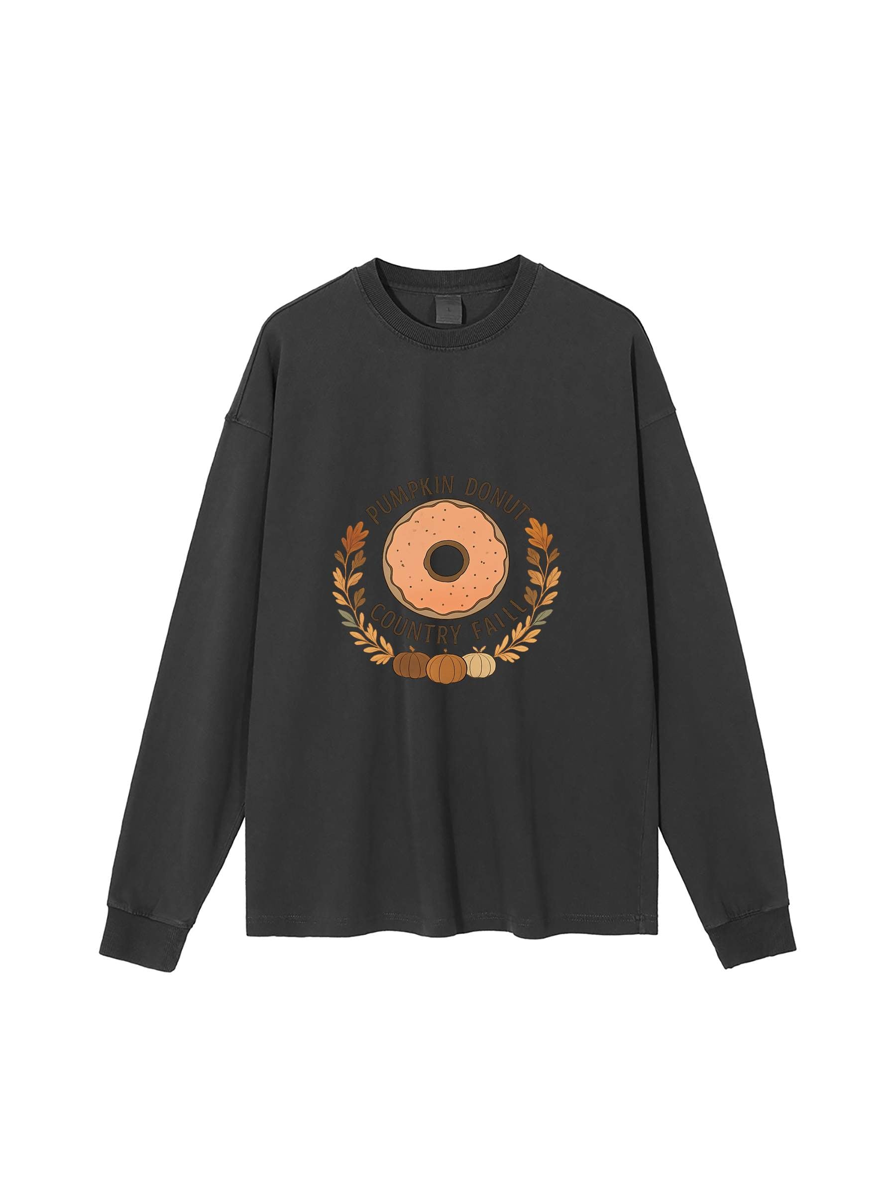 R00367-C001-V7 / VINTAGE WASHED LONG SLEEVE T-SHIRT 280G 8.3OZ DTG PRINT RUSH SERVICE LA