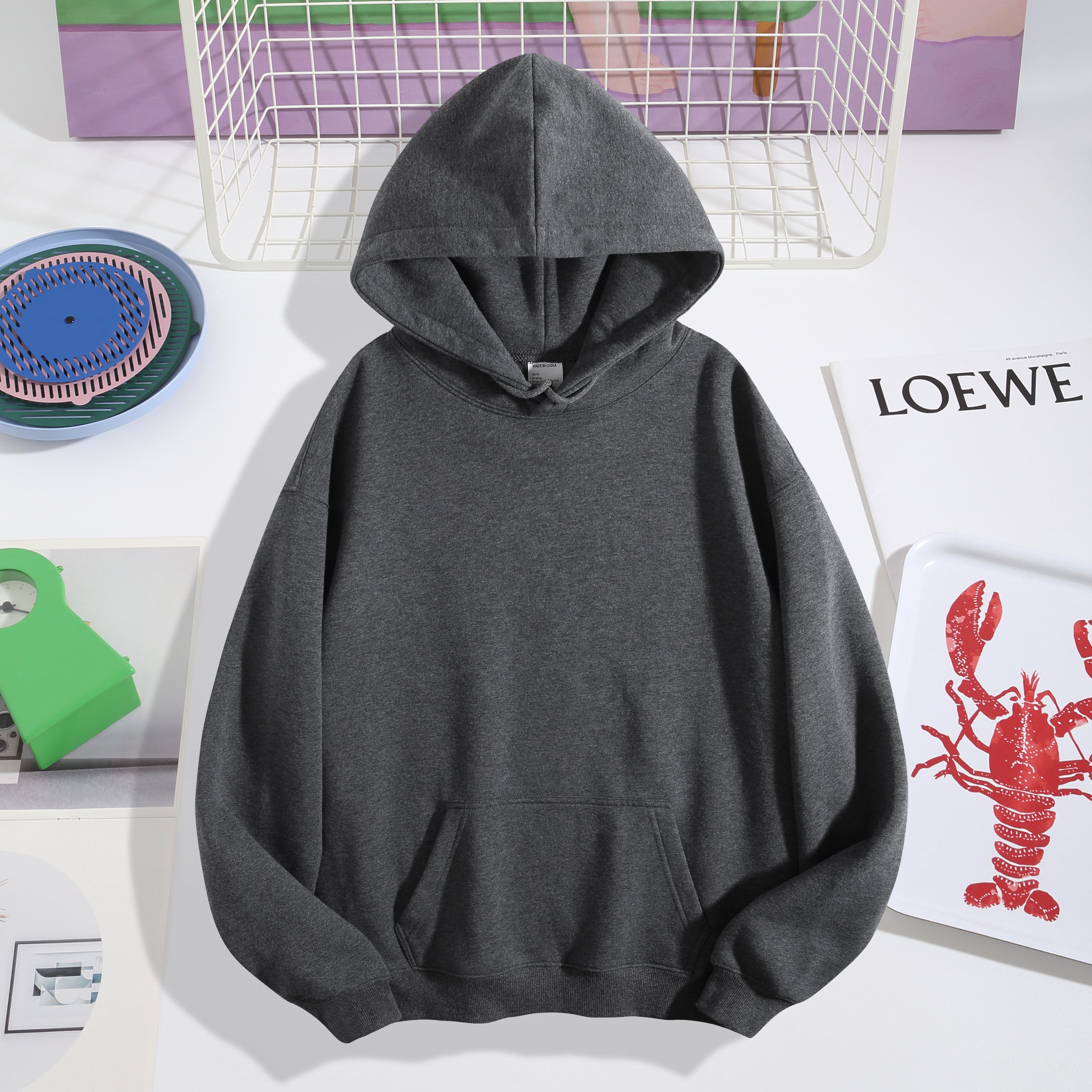 270G Unisex Fleece-Lined Hoodie (DF009)