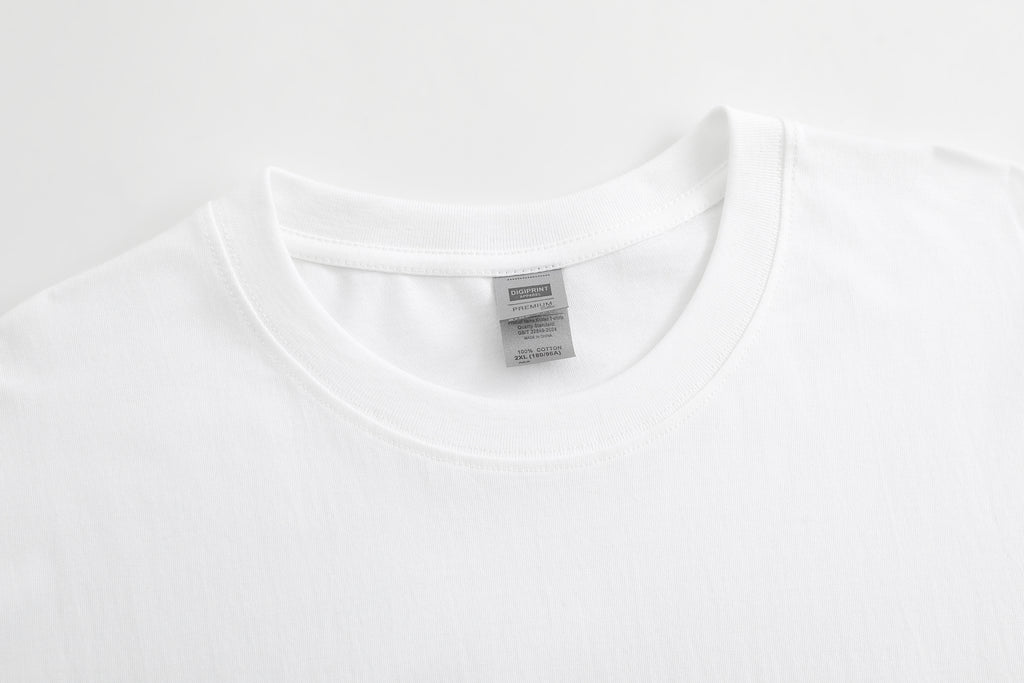 DG001 / MEN'S COTTON T-SHIRT 180G PLUS SIZE DTF PRINT RUSH SERVICE LA