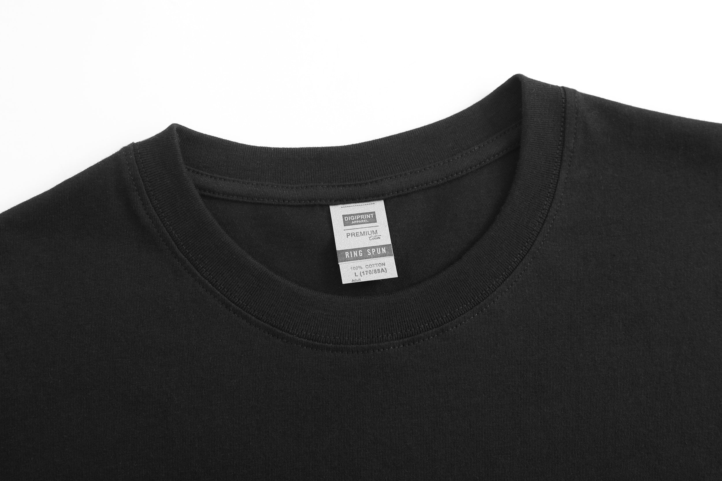 DG001 / MEN'S COTTON T-SHIRT 180G PLUS SIZE DTF PRINT RUSH SERVICE LA