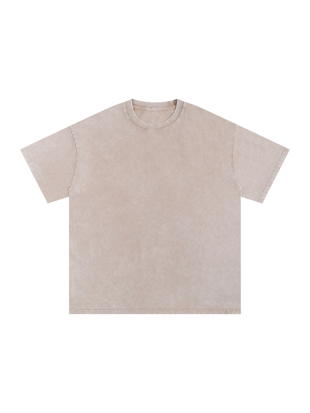 R00037-C001-V9 / SNOW WASHED OVERSIZED COTTON T-SHIRT 250G 7.4OZ DTG PRINT RUSH SERVICE LA