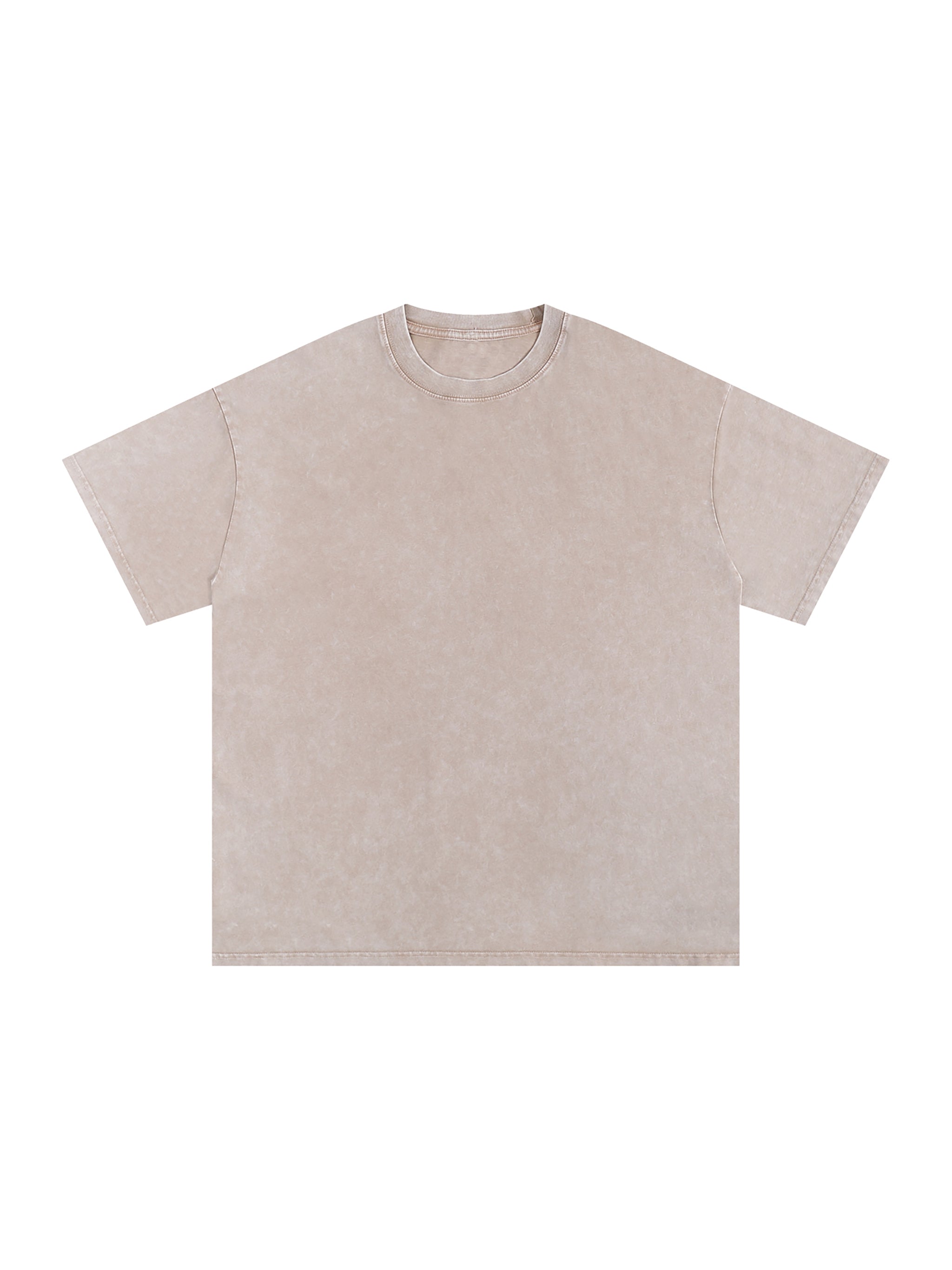 R00037-C001-V9 / SNOW WASHED OVERSIZED COTTON T-SHIRT 250G 7.4OZ DTG PRINT RUSH SERVICE LA