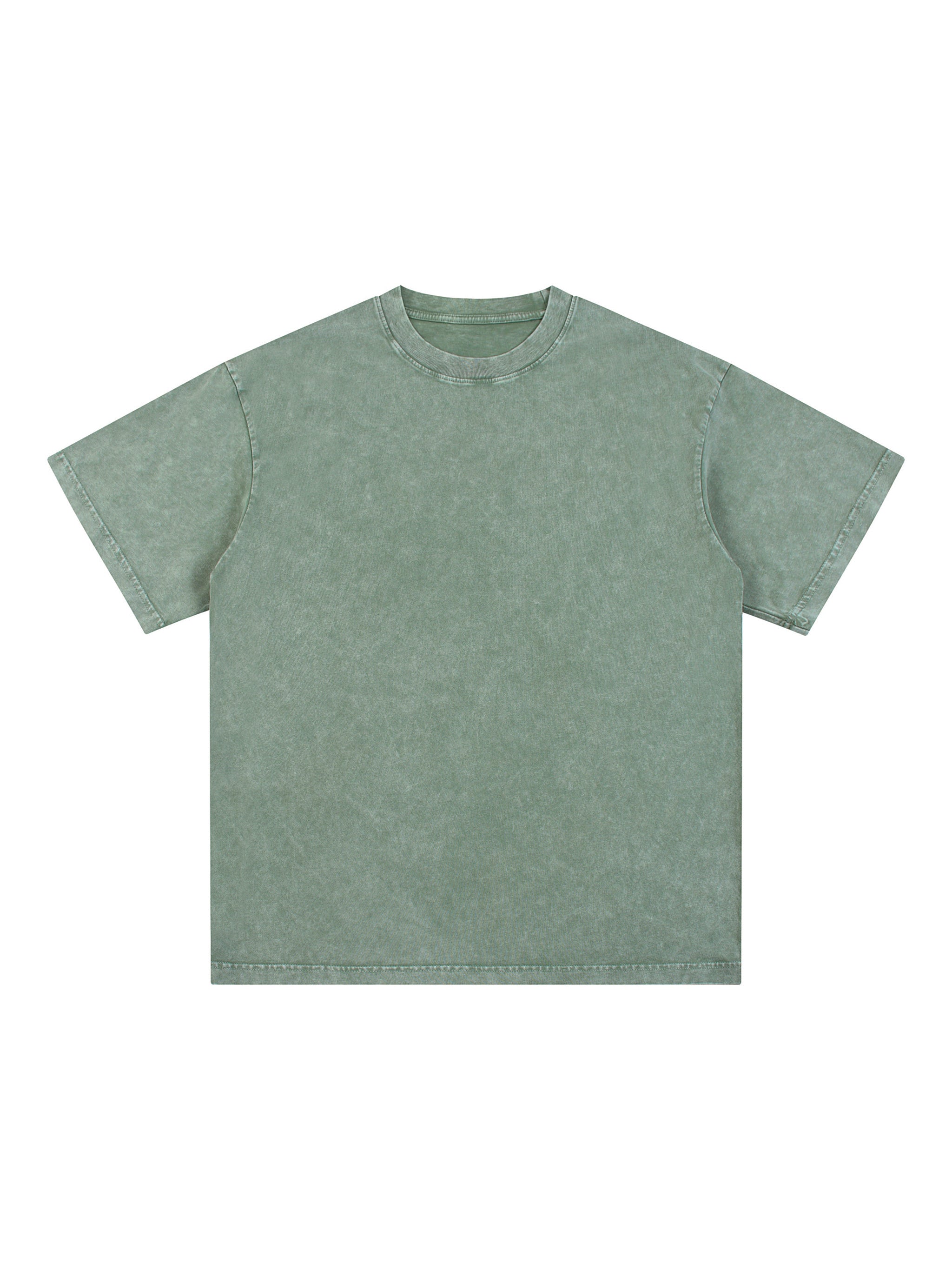 R00037-C001-V9 / SNOW WASHED OVERSIZED COTTON T-SHIRT 250G 7.4OZ DTG PRINT RUSH SERVICE LA