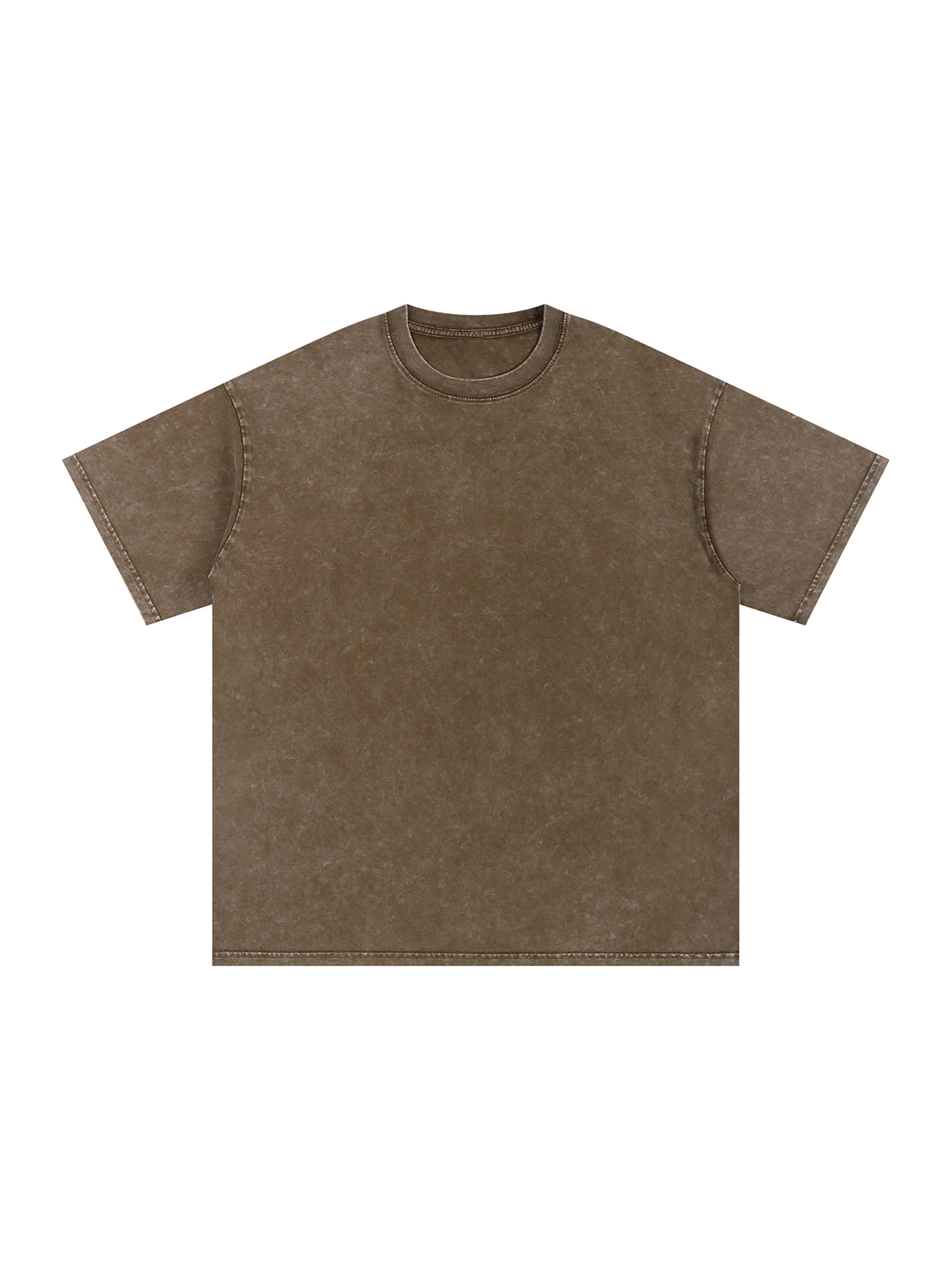 R00037-C001-V9 / SNOW WASHED OVERSIZED COTTON T-SHIRT 250G 7.4OZ DTG PRINT RUSH SERVICE LA