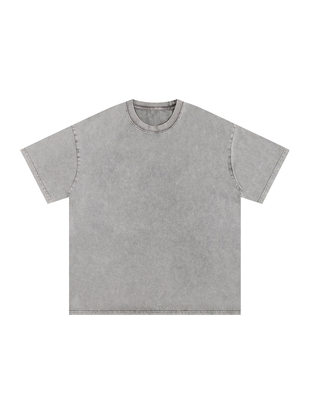 R00037-C001-V9 / SNOW WASHED OVERSIZED COTTON T-SHIRT 250G 7.4OZ DTG PRINT RUSH SERVICE LA