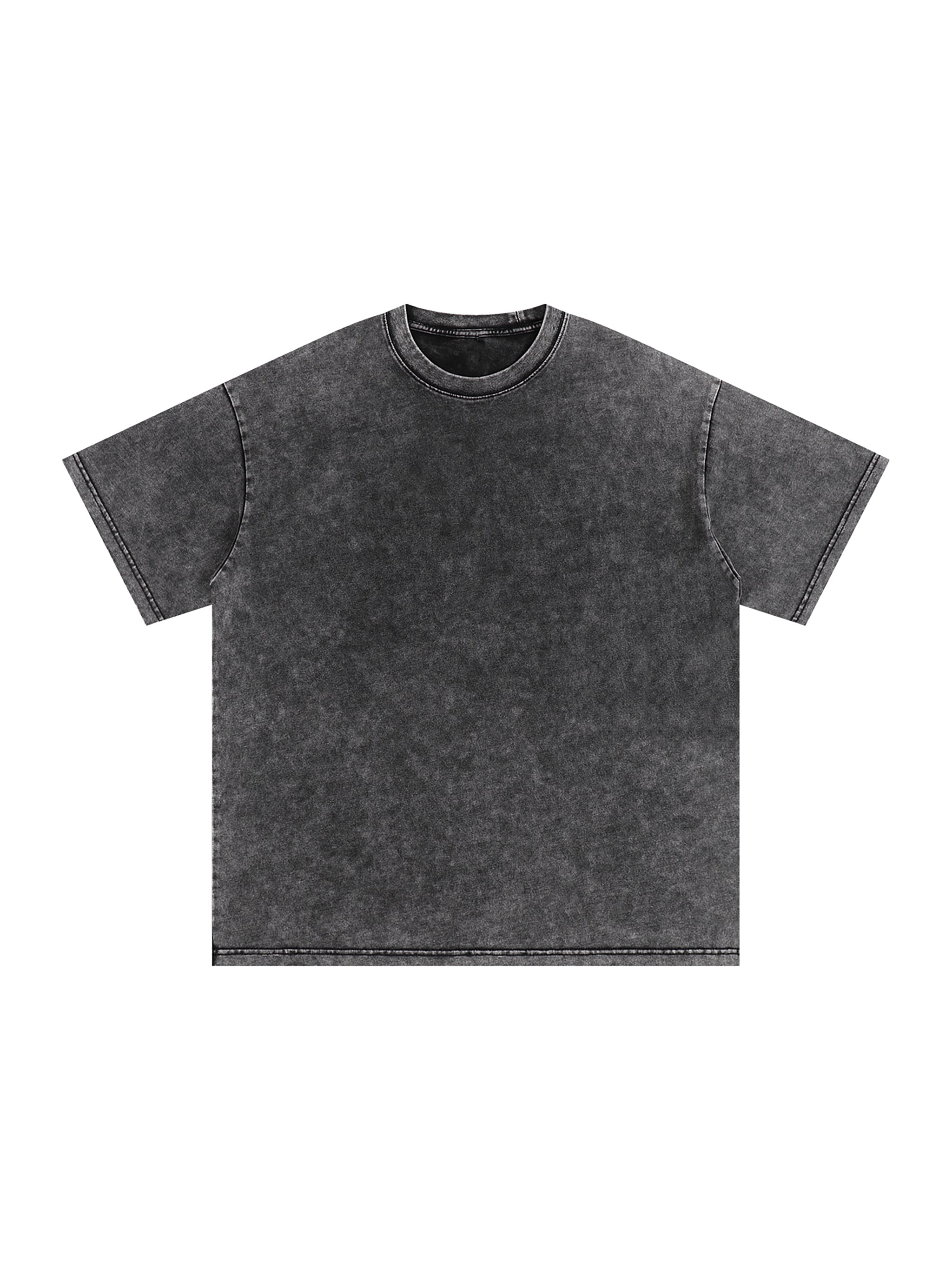 R00037-C001-V9 / SNOW WASHED OVERSIZED COTTON T-SHIRT 250G 7.4OZ DTG PRINT RUSH SERVICE LA
