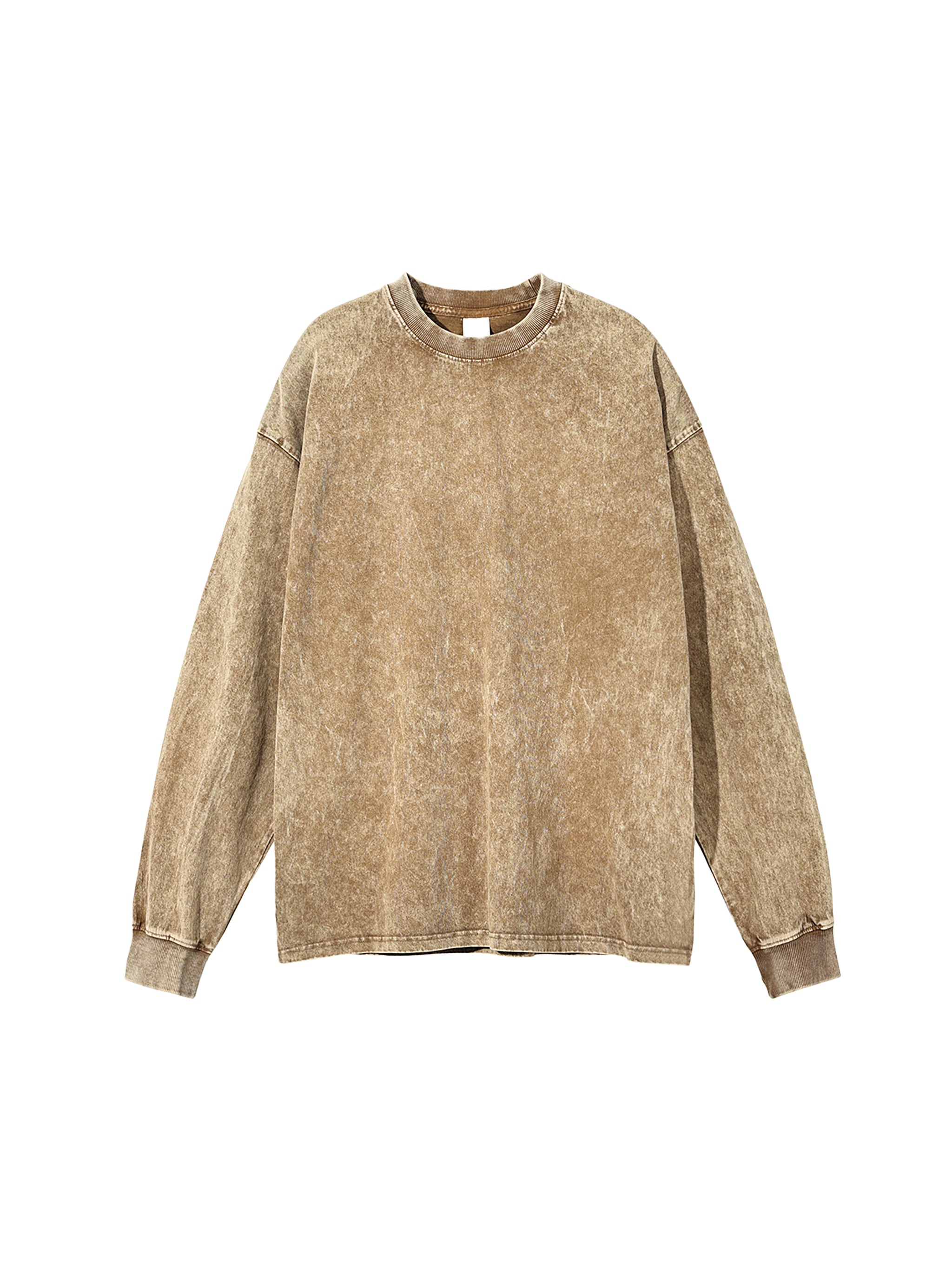 Acid Wash Oversize Long Sleeve T-Shirt (R00099-C001-V3)