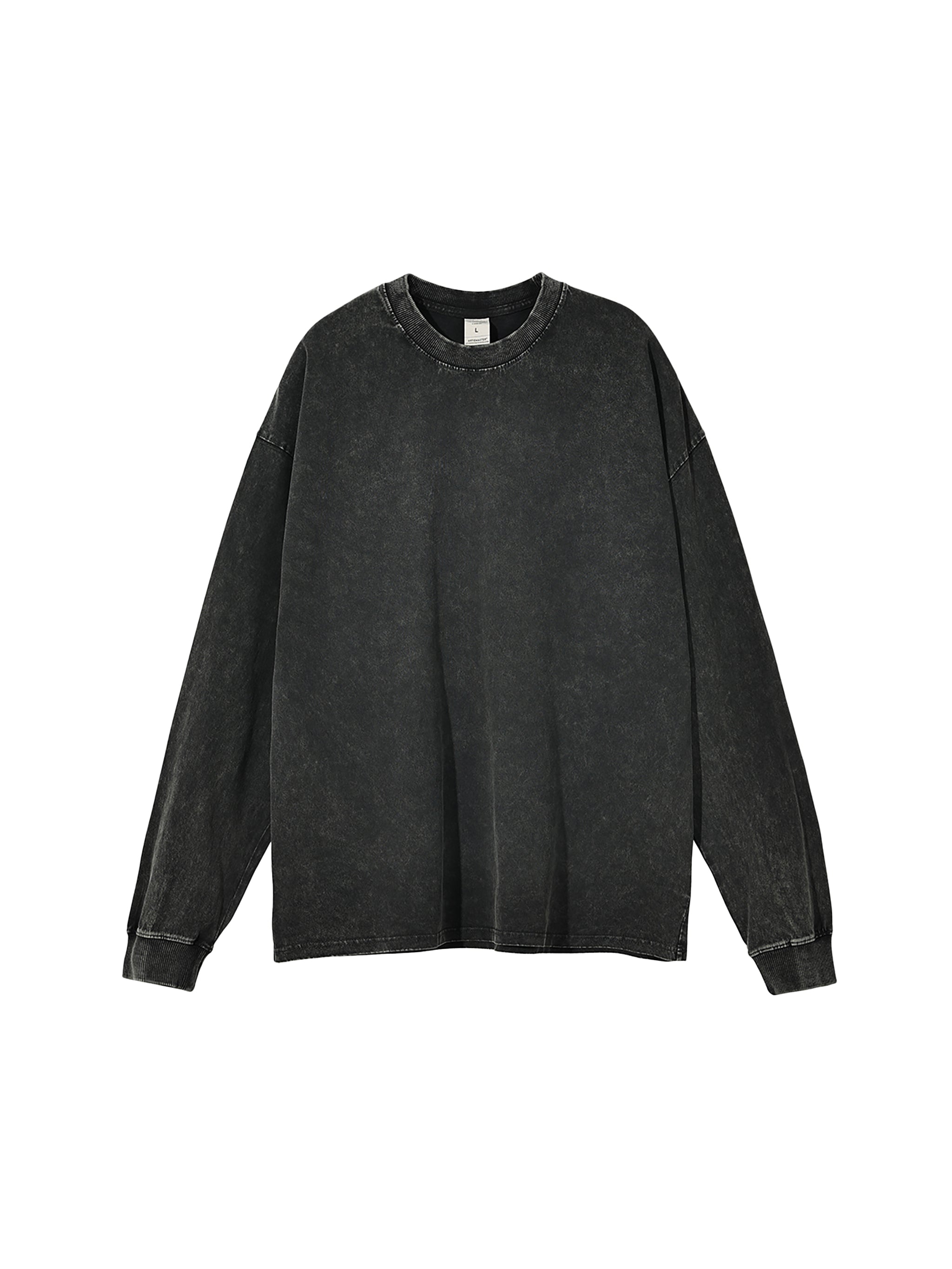 Acid Wash Oversize Long Sleeve T-Shirt (R00099-C001-V3)