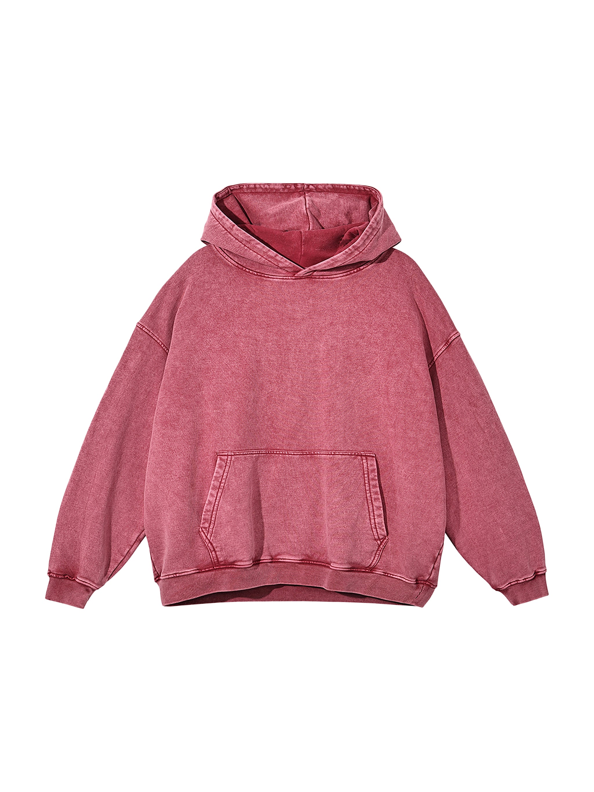 R00104-C001-V5 / SNOW WASHED LOOSE COTTON HOODIE 420G 12.4OZ DTG PRINT RUSH