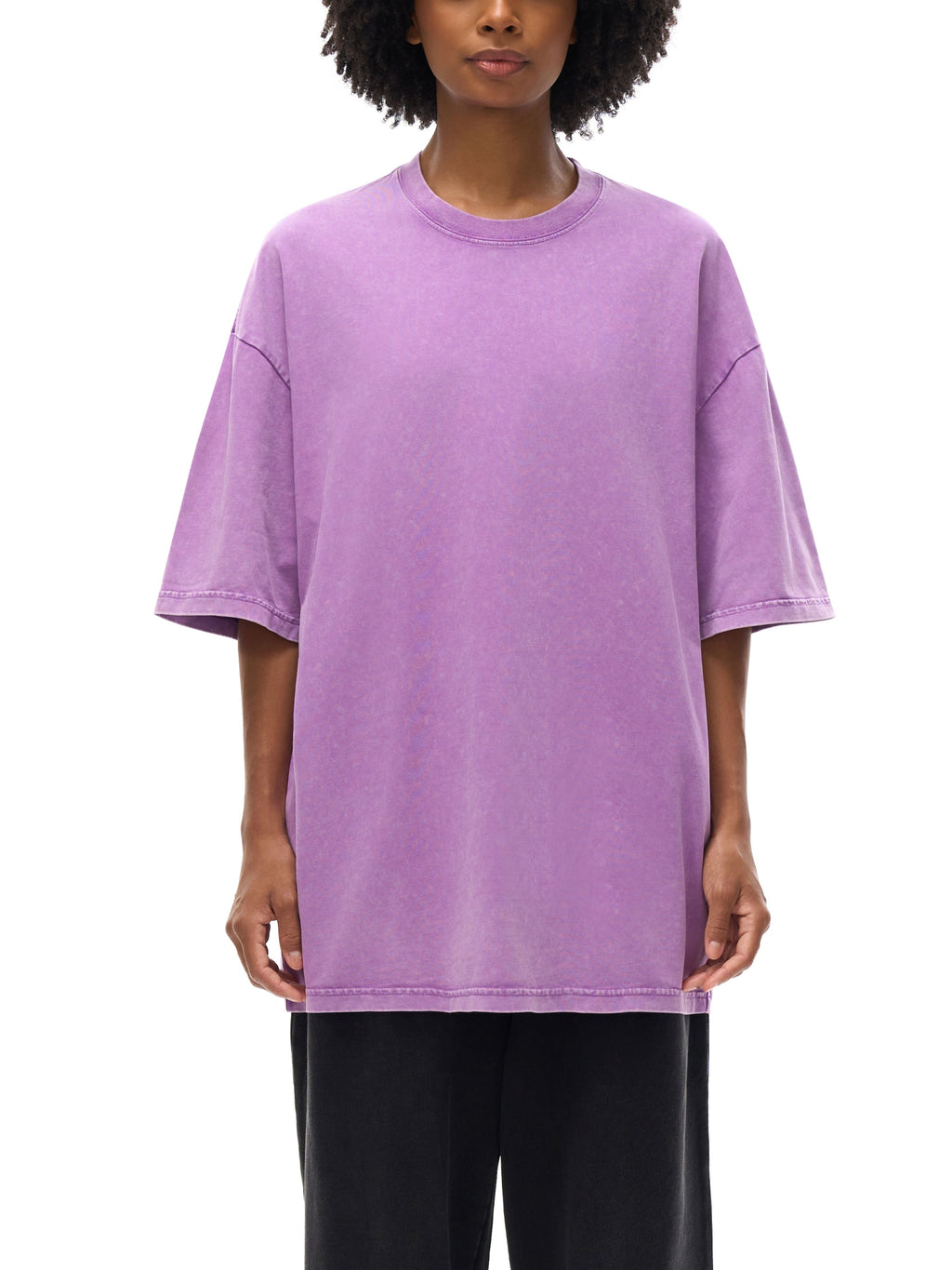 R00338-C001-V4 / HEAVYWEIGHT SNOW WASHED T-SHIRT 285G 8.4OZ DTG PRINT RUSH SERVICE LA