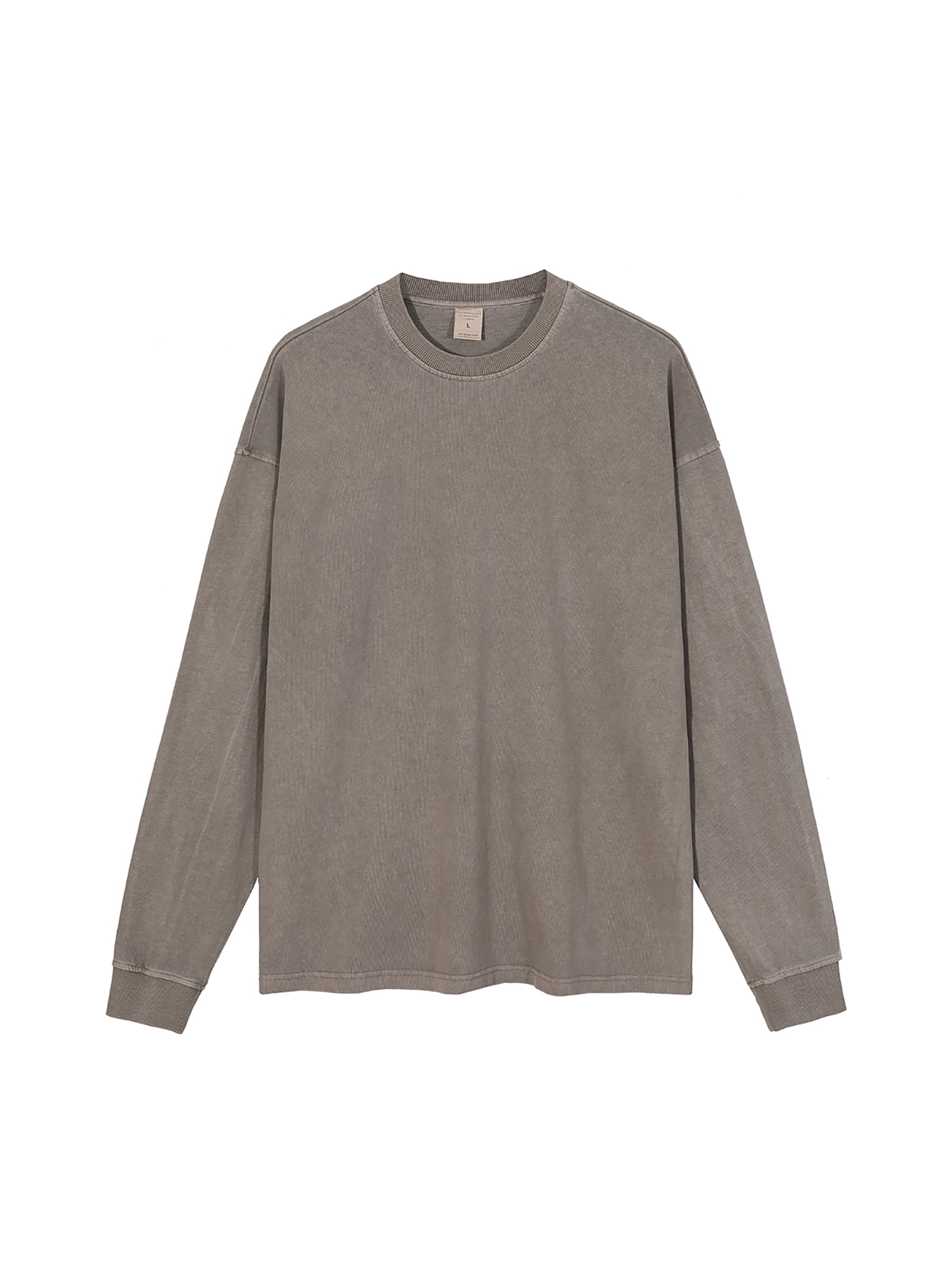 R00367-C001-V7 / VINTAGE WASHED LONG SLEEVE T-SHIRT 280G 8.3OZ DTG PRINT RUSH SERVICE LA