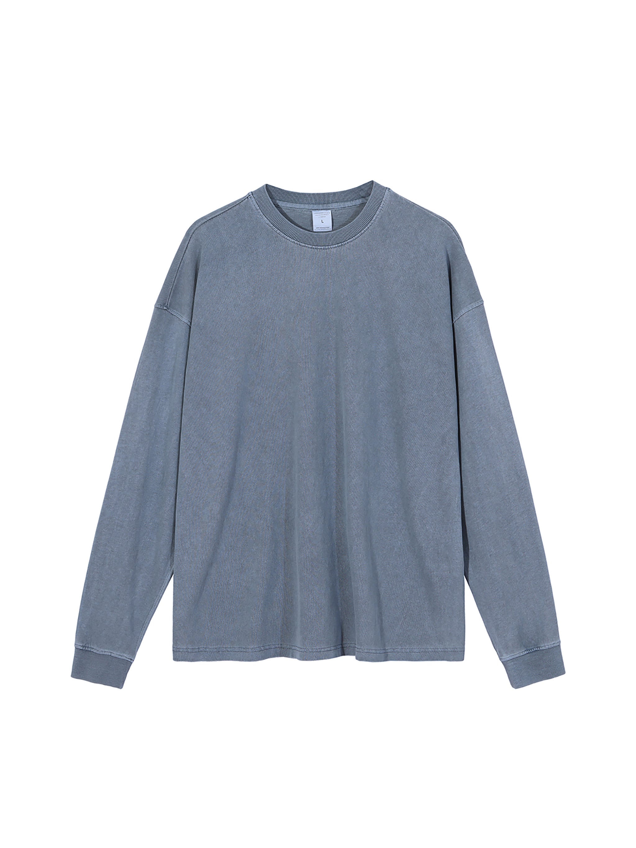 R00367-C001-V7 / VINTAGE WASHED LONG SLEEVE T-SHIRT 280G 8.3OZ DTG PRINT RUSH SERVICE LA