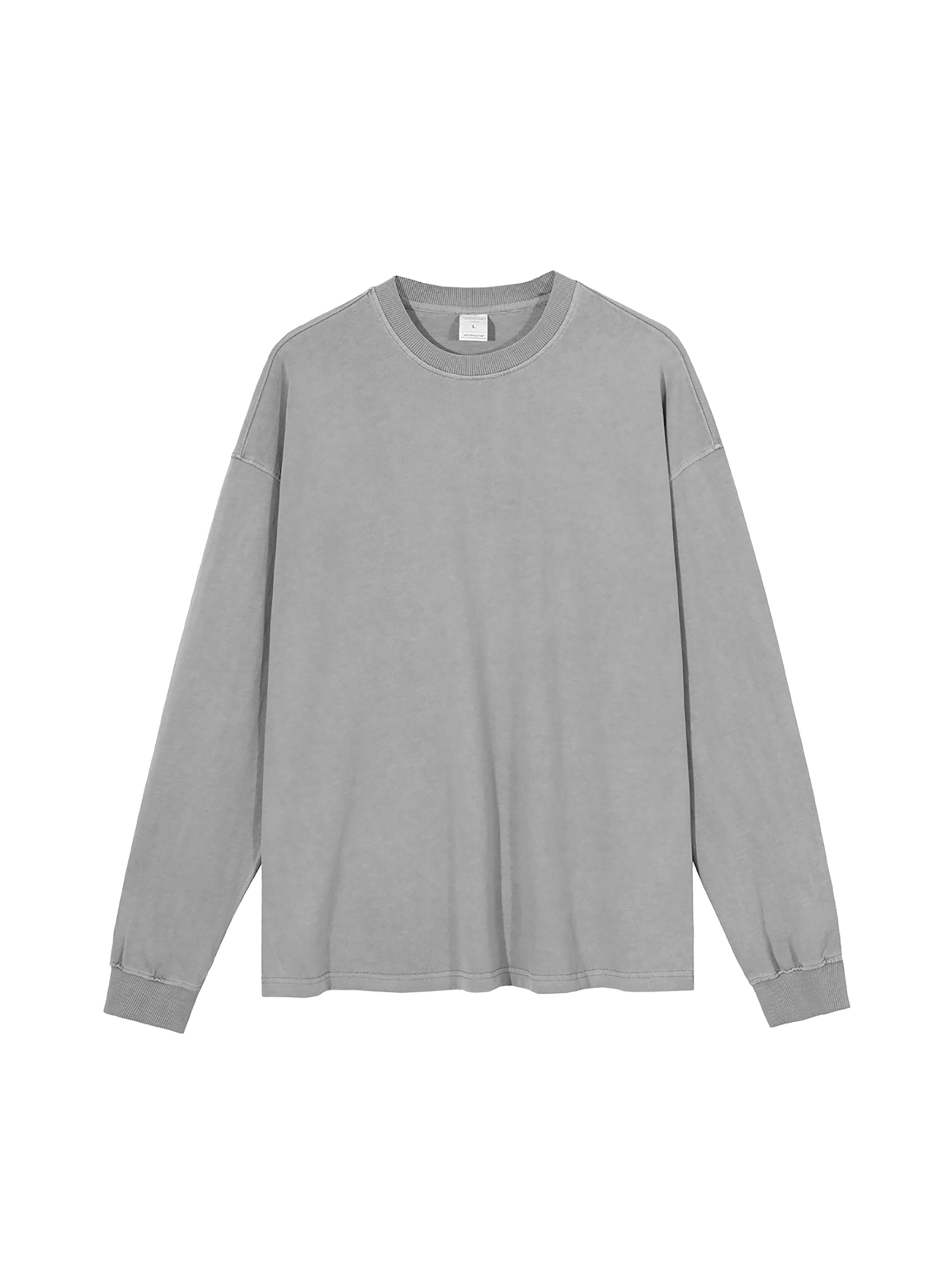 R00367-C001-V7 / VINTAGE WASHED LONG SLEEVE T-SHIRT 280G 8.3OZ DTG PRINT RUSH SERVICE LA