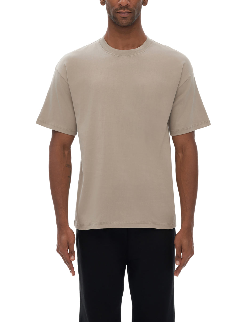 RU0003-C001-V4 / DROP SHOULDER COTTON T-SHIRT 250G 7.4OZ DTG PRINT RUSH SERVICE LA