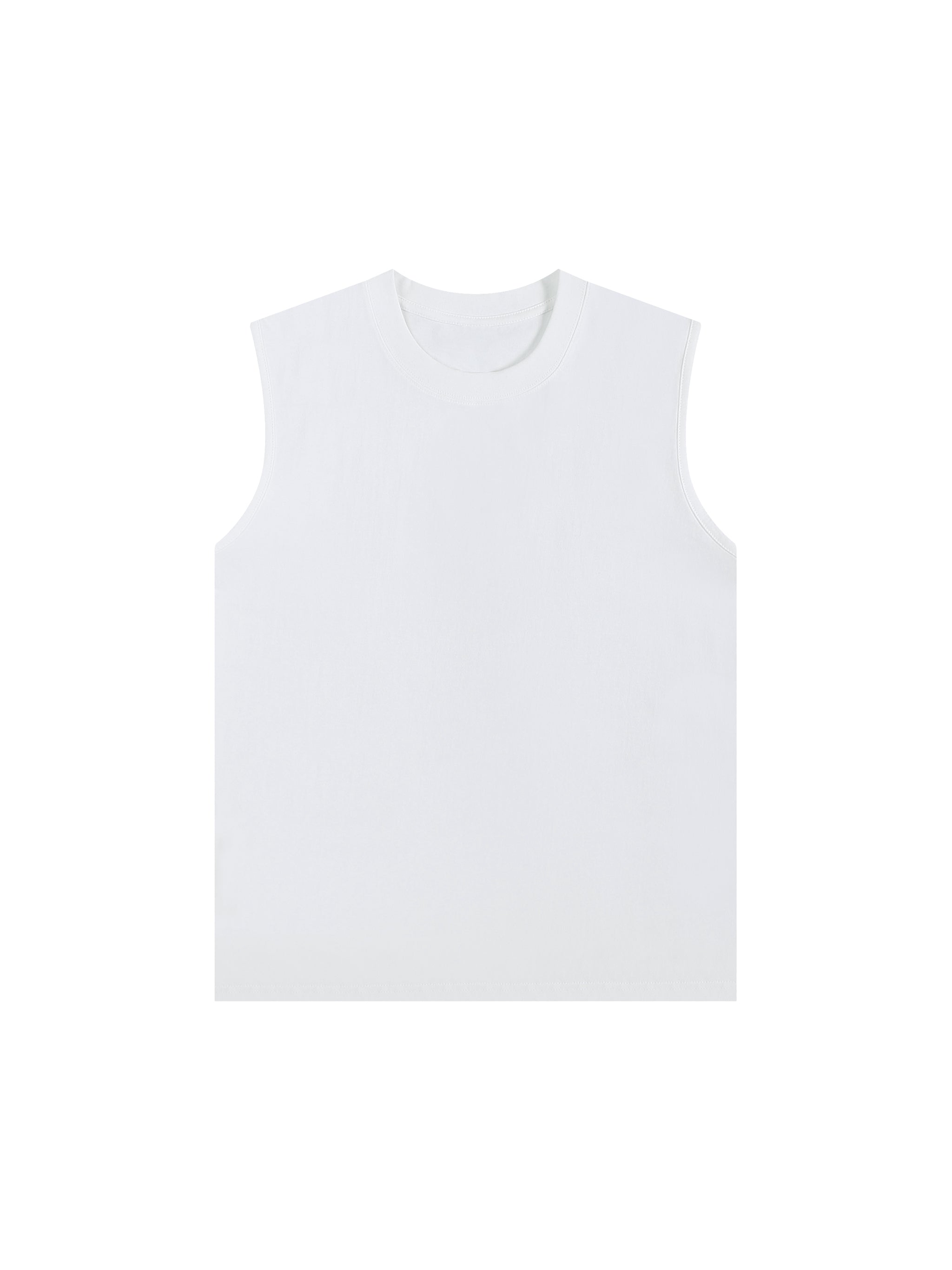 RU0006-C001-V3 / MEN'S SLEEVELESS COTTON TANK TOP 230G 6.8OZ DTG PRINT RUSH SERVICE LA