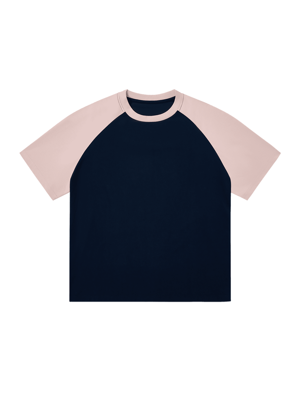 RU0009-C001-V3 / COLOR-BLOCKED RAGLAN SLEEVE T-SHIRT 250G 7.4OZ DTG PRINT RUSH SERVICE LA