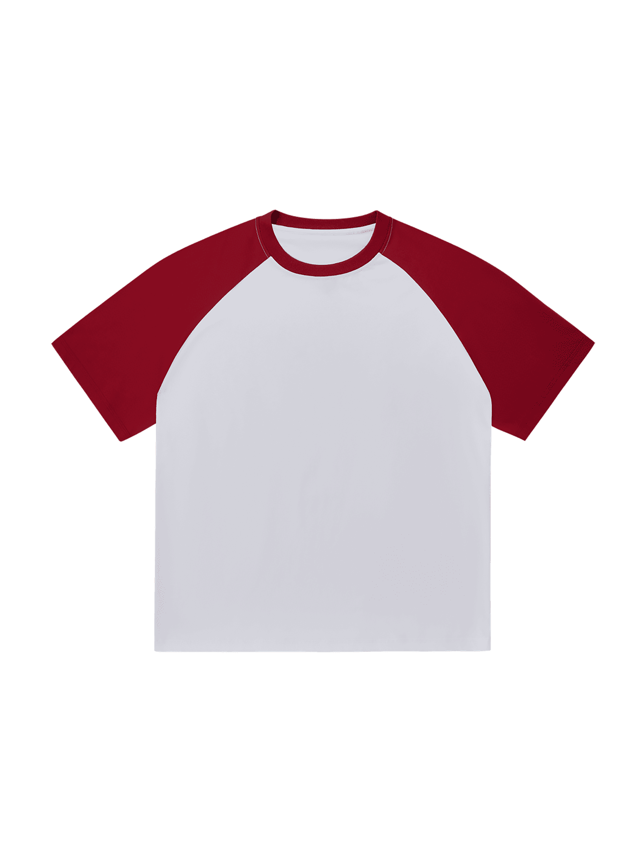 RU0009-C001-V3 / COLOR-BLOCKED RAGLAN SLEEVE T-SHIRT 250G 7.4OZ DTG PRINT RUSH SERVICE LA