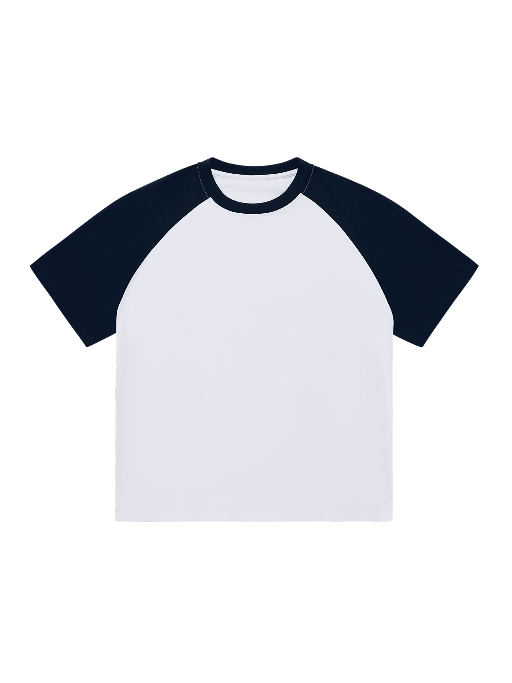 RU0009-C001-V3 / COLOR-BLOCKED RAGLAN SLEEVE T-SHIRT 250G 7.4OZ DTG PRINT RUSH SERVICE LA