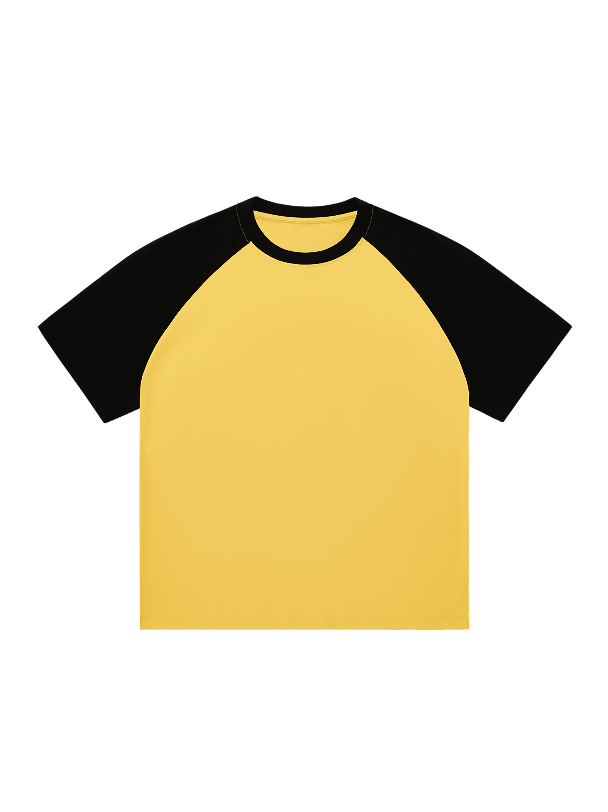 RU0009-C001-V3 / COLOR-BLOCKED RAGLAN SLEEVE T-SHIRT 250G 7.4OZ DTG PRINT RUSH SERVICE LA