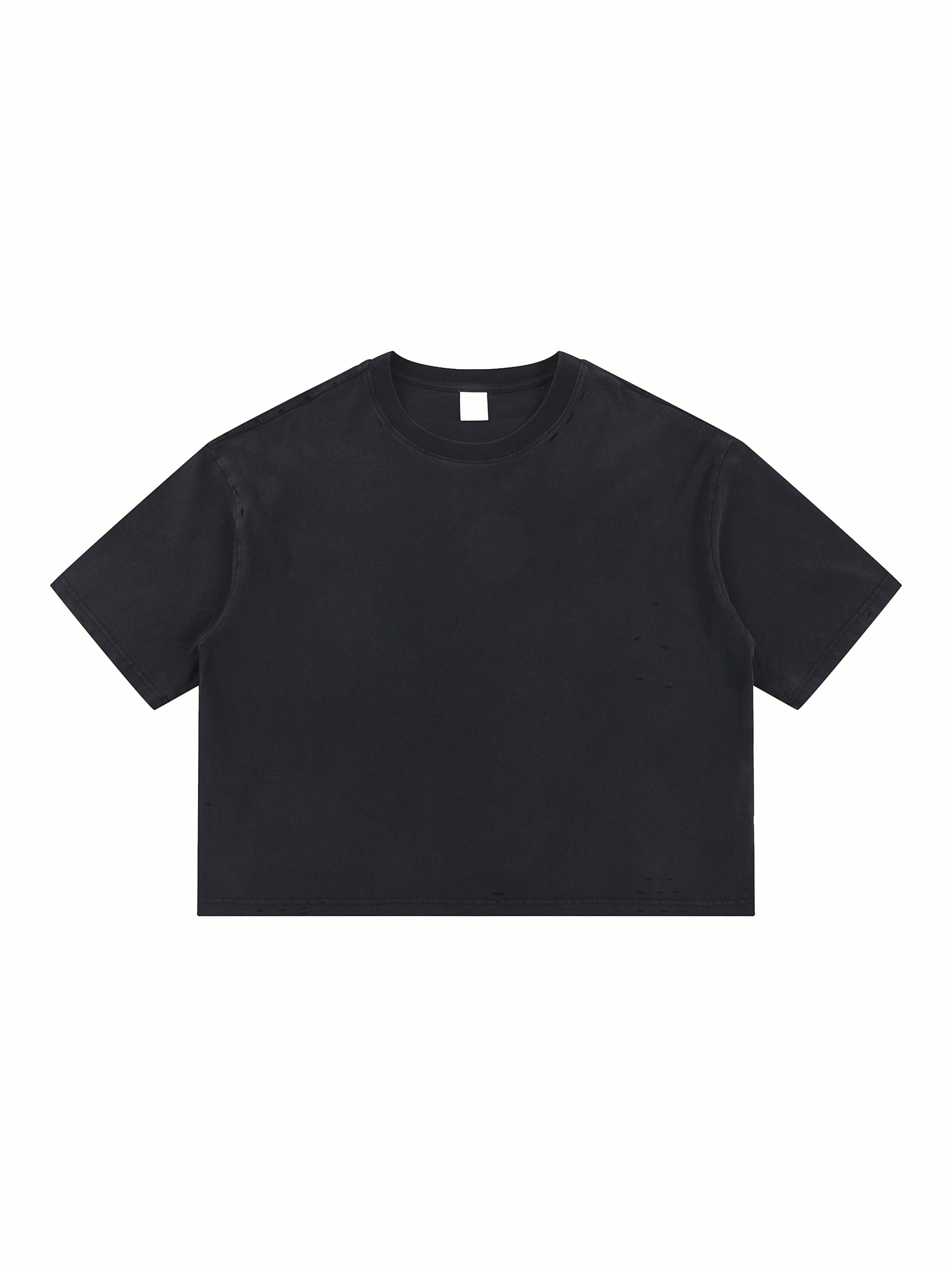 RU0035-C001-V3 / CLASSIC FRAYED BOXY TEE 250G 7.4OZ DTG PRINT RUSH SERVICE LA