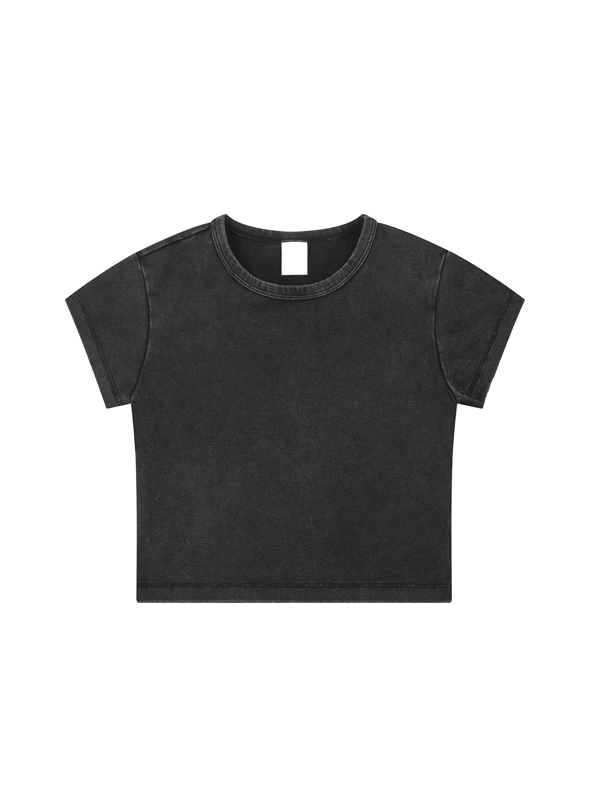 RU0094-C001-V4 / SNOW WASHED CROP TOP 235G 6.9OZ DTG PRINT RUSH SERVICE LA