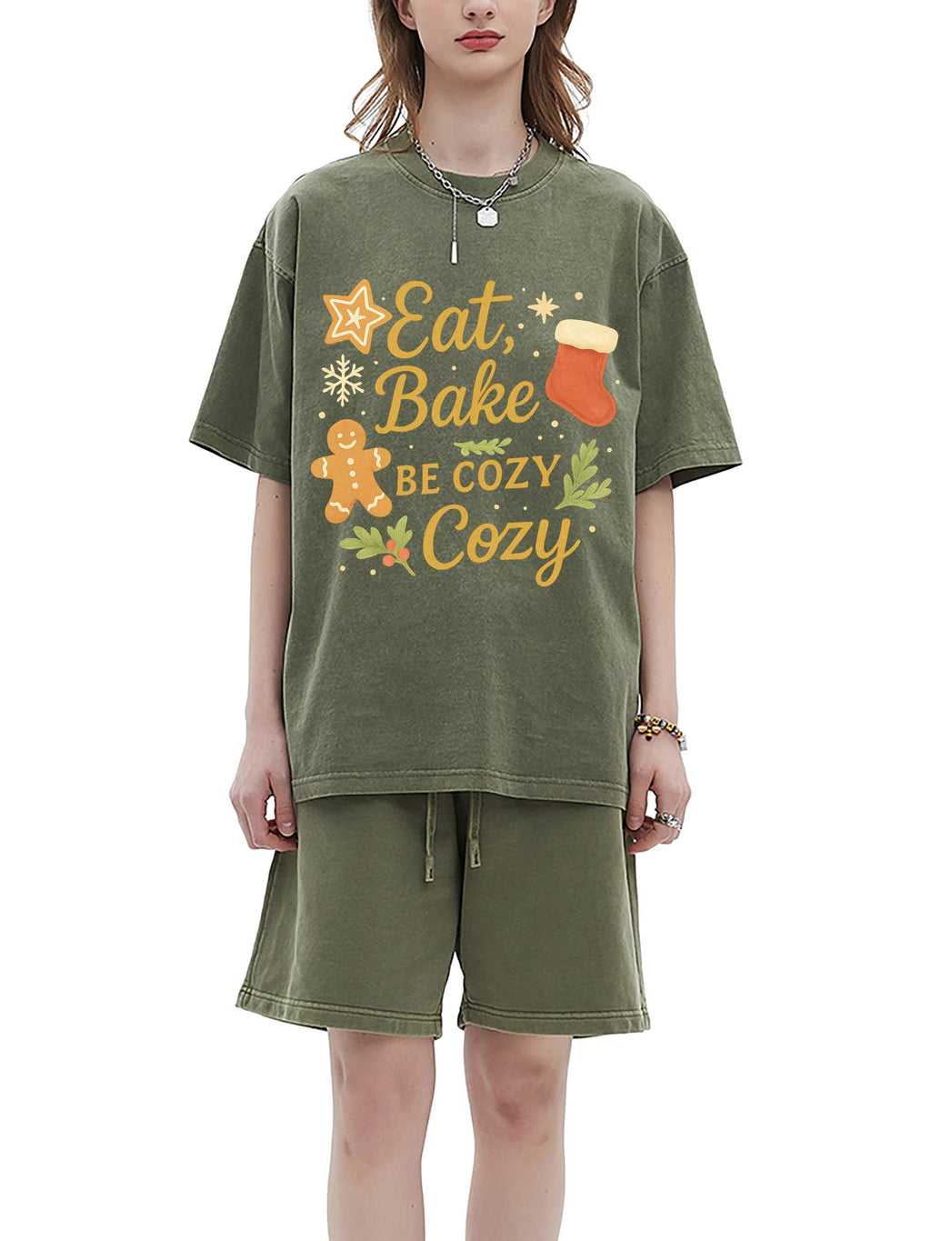 R00108-C001-V4 / ENZYME WASHED T-SHIRT 250G 7.4OZ DTG PRINT RUSH SERVICE LA