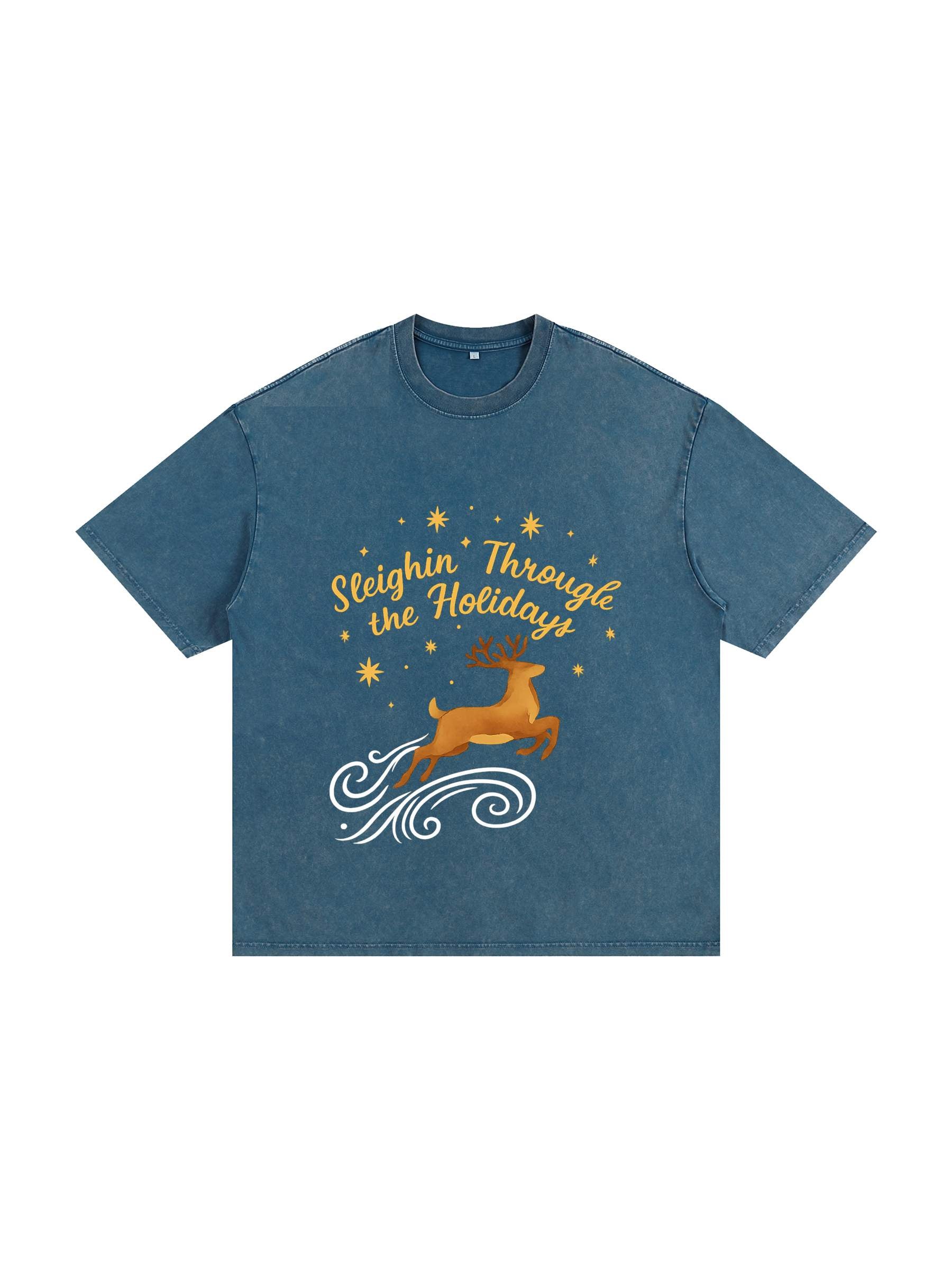 R00338-C001-V4 / HEAVYWEIGHT SNOW WASHED T-SHIRT 285G 8.4OZ DTG PRINT RUSH SERVICE LA