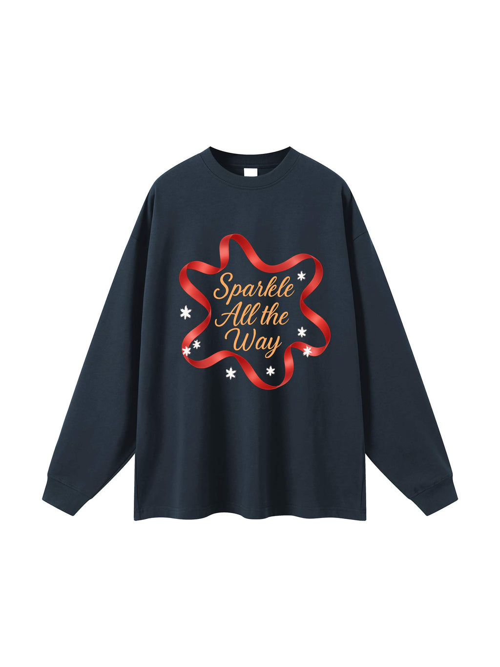 R00281-C001-V3 / OVERSIZED UNISEX LONG SLEEVE T-SHIRT 305G 9.0OZ DTG PRINT RUSH SERVICE LA