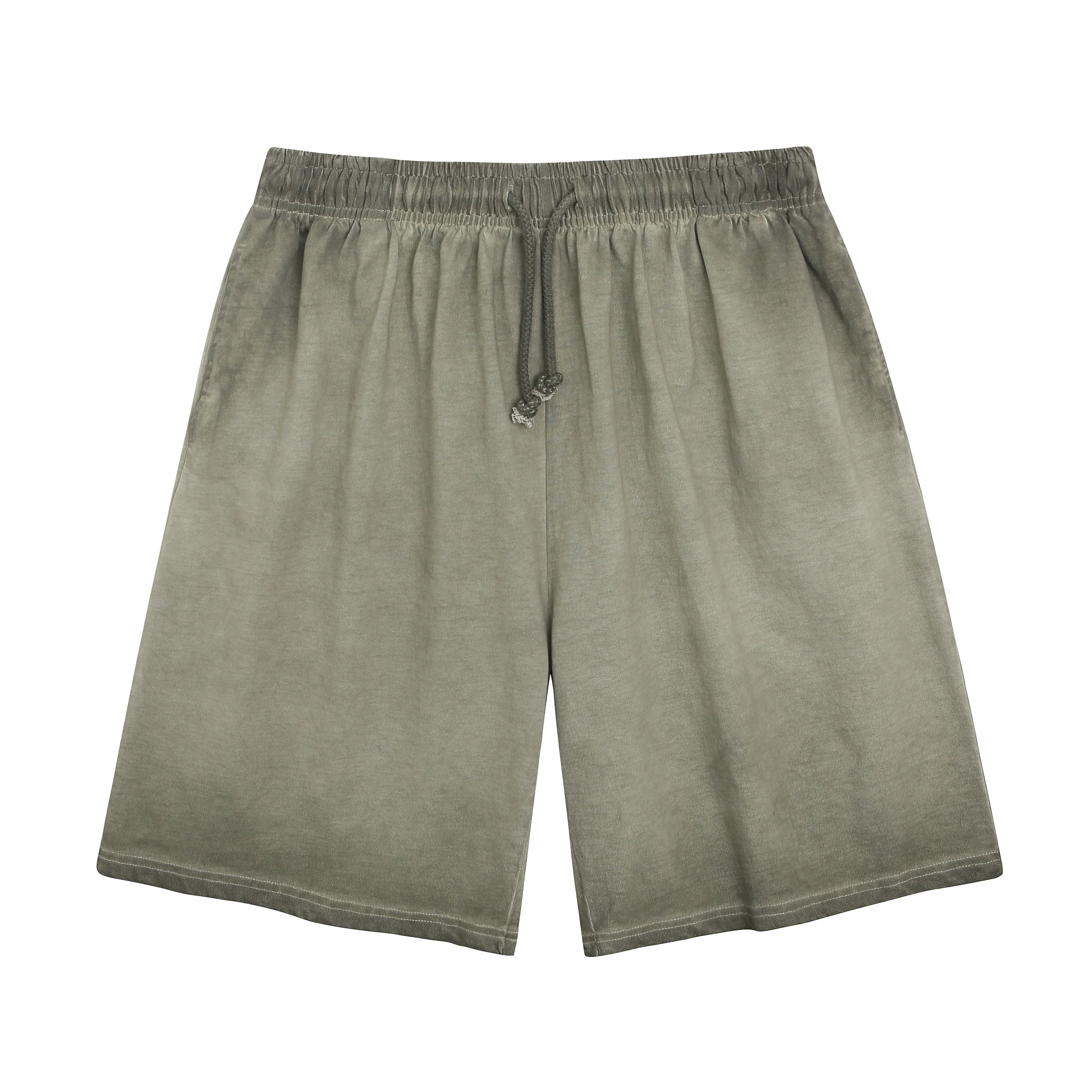 DG201 / WASHED SHORTS 290G 8.5OZ COTTON DTF PRINT RUSH SERVICE LA