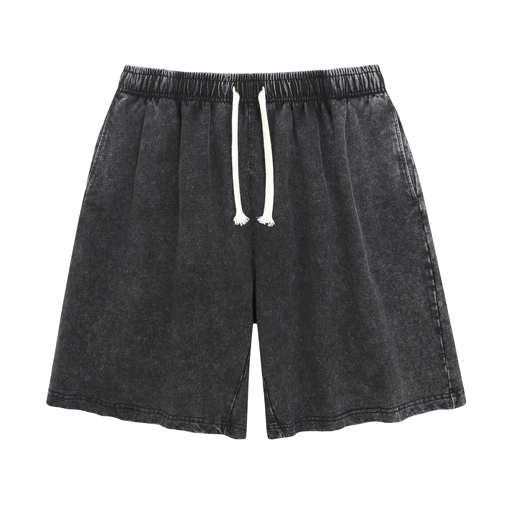 DG202 / WASHED SHORTS 260G 7.6OZ COTTON DTF PRINT RUSH SERVICE LA