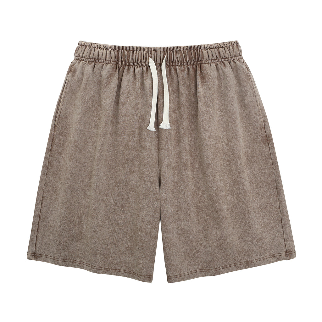 DG202 / WASHED SHORTS 260G 7.6OZ COTTON DTF PRINT RUSH SERVICE LA