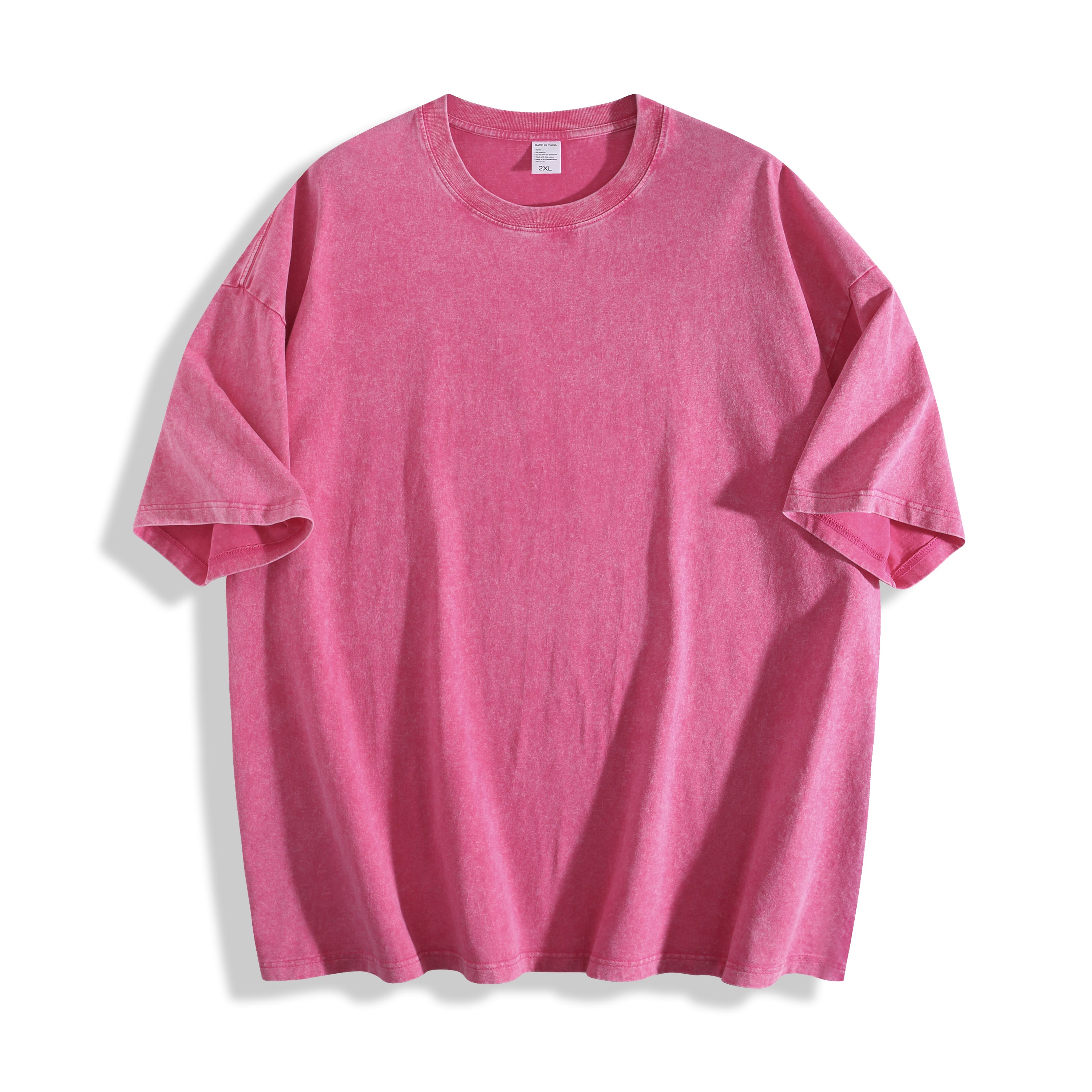 DG004 / SNOW-WASHED STREETWEAR T-SHIRT 230G 6.8 OZ DTF PRINT RUSH SERVICE LA