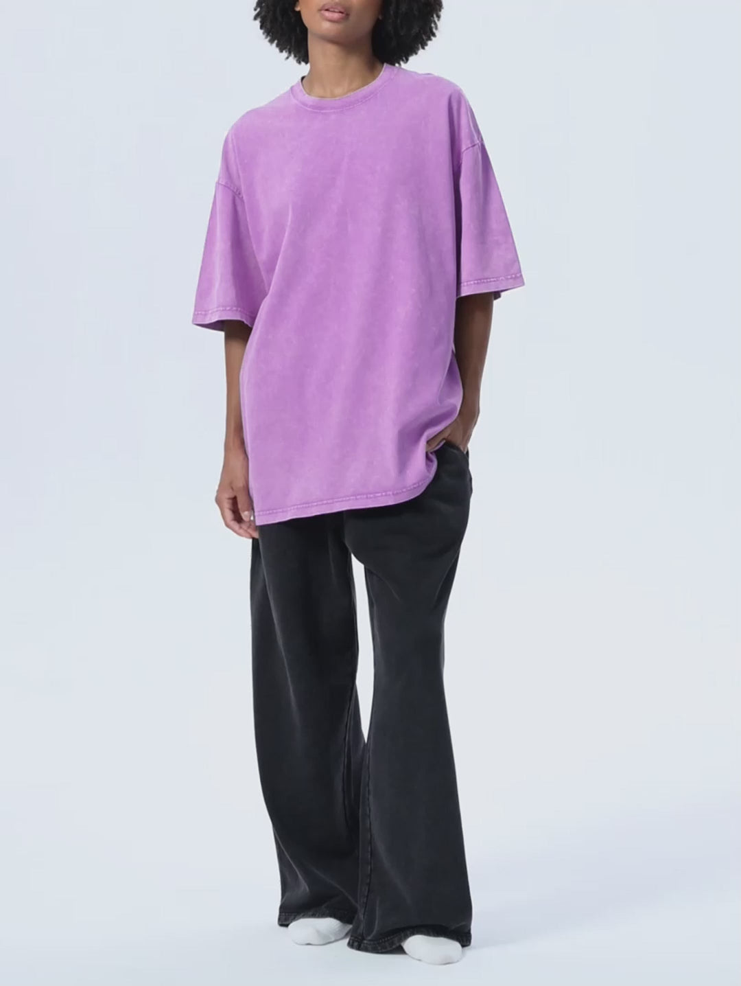 R00338-C001-V4 / HEAVYWEIGHT SNOW WASHED T-SHIRT 285G 8.4OZ DTG PRINT RUSH SERVICE LA