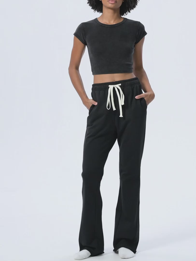 RU0094-C001-V4 / SNOW WASHED CROP TOP 235G 6.9OZ DTG PRINT RUSH SERVICE LA