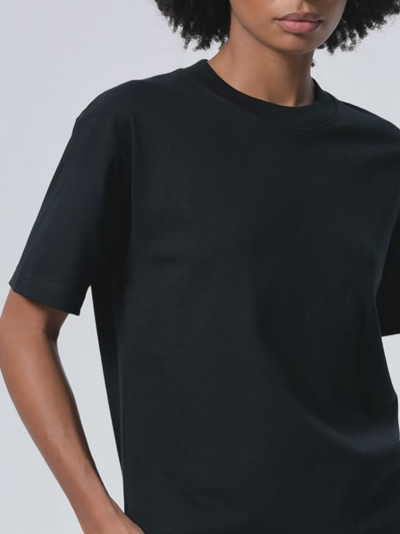 RU0008-C001-V2 / UNISEX OVERSIZED COTTON T-SHIRT 250G 7.4OZ DTG PRINT RUSH LA